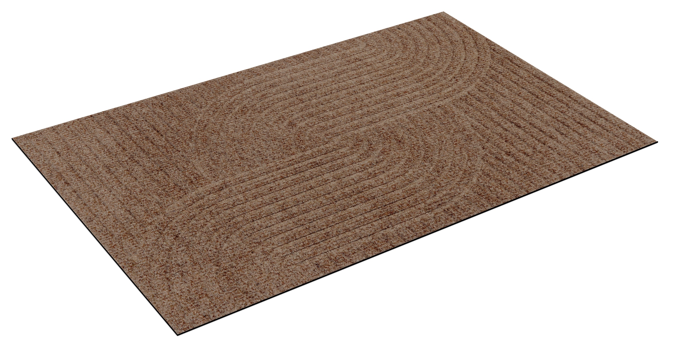 wash+dry by Kleen-Tex Fußmatte »Loop taupe« rechteckig 8 mm Höhe