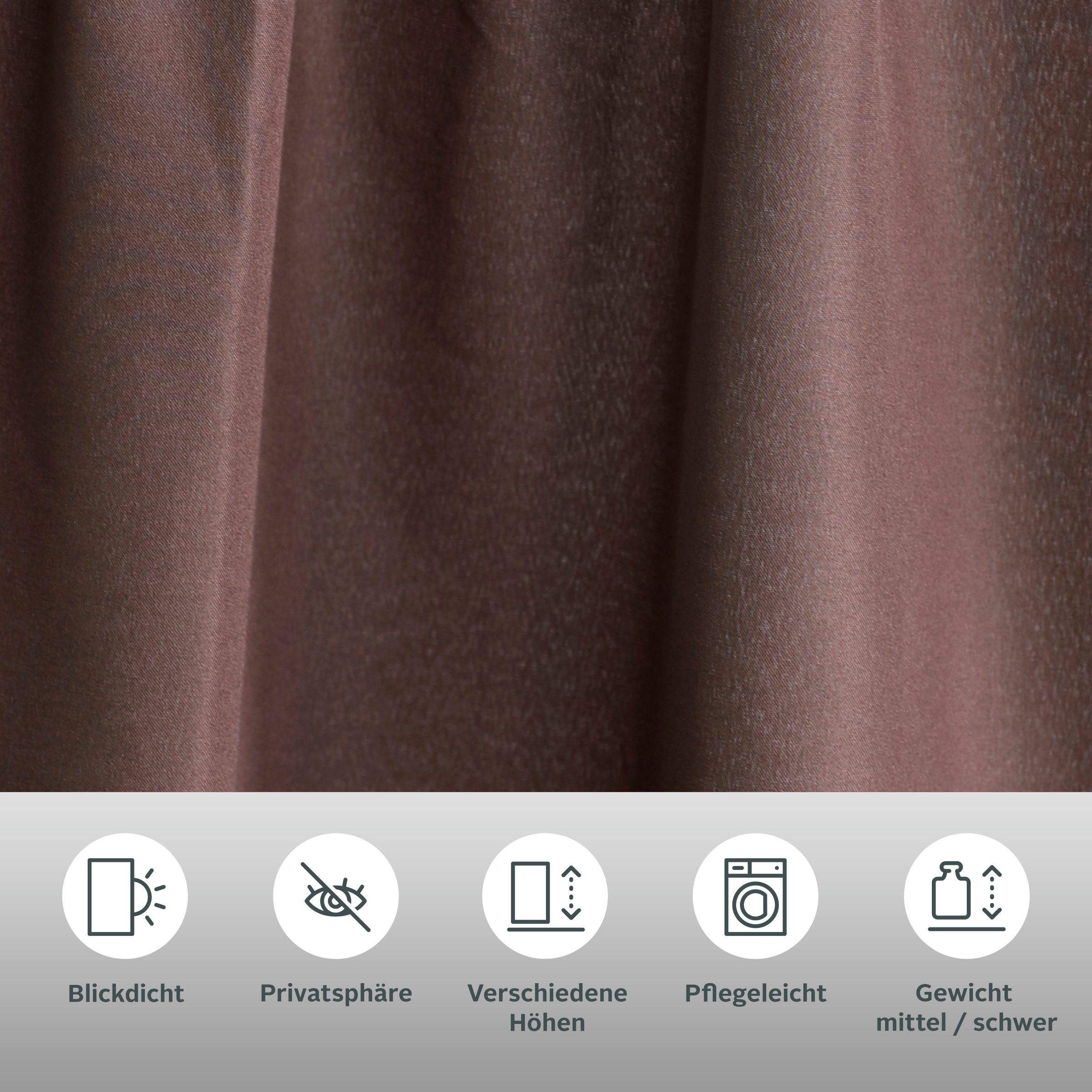 Thumbnail - Bruno Banani Vorhang "Lagan" Kräuselband 2 Stk. tlg. 2-er Set, gewebt, Microfaser, versch. Größen, einfarbig, Bestseller