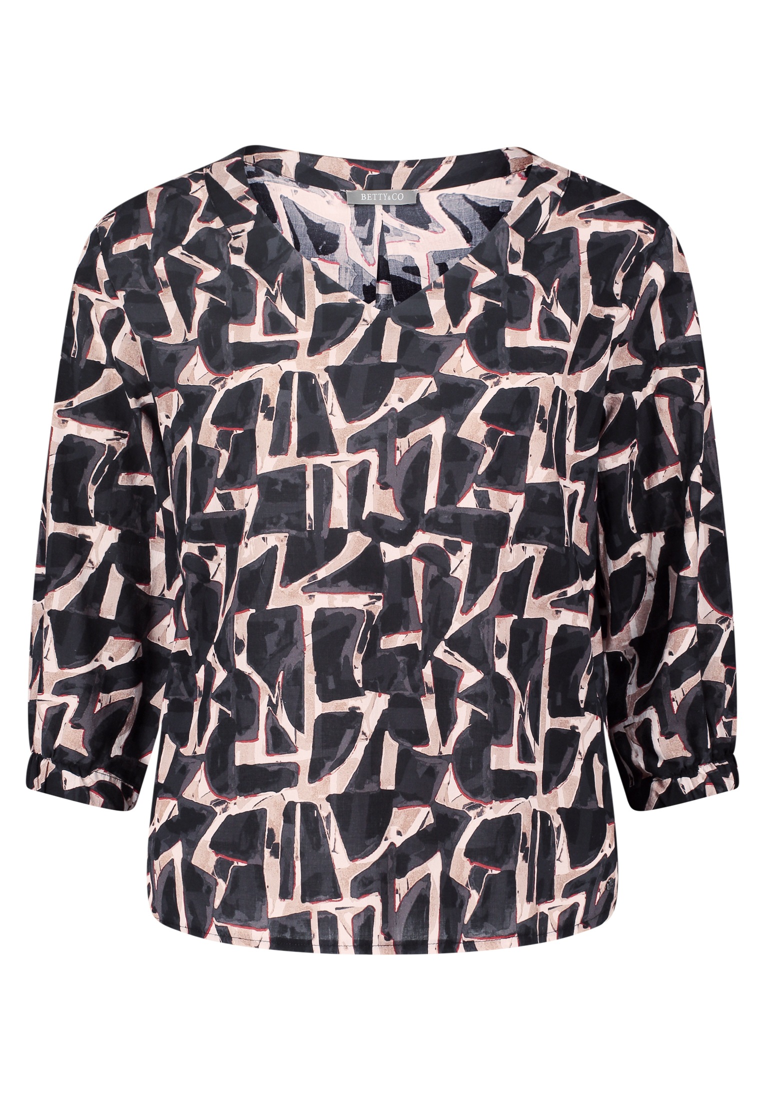 Betty&Co Schlupfbluse "Betty & Co Damen Schlupfbluse mit Print" günstig online kaufen