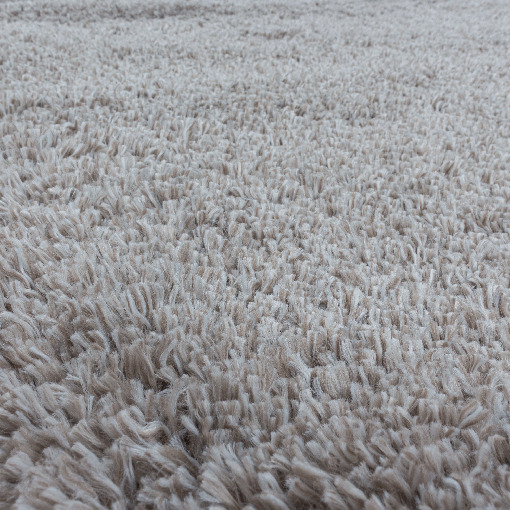 Hochflor-Teppich AYYILDIZ TEPPICHE "FLUFFY 3500", beige, H:50mm Ø:120cm, Polypropylen (PP), Teppiche, Langflor, Shaggy, uni, robust, auch rechteckig erhältlich, Wohnzimmer 2
