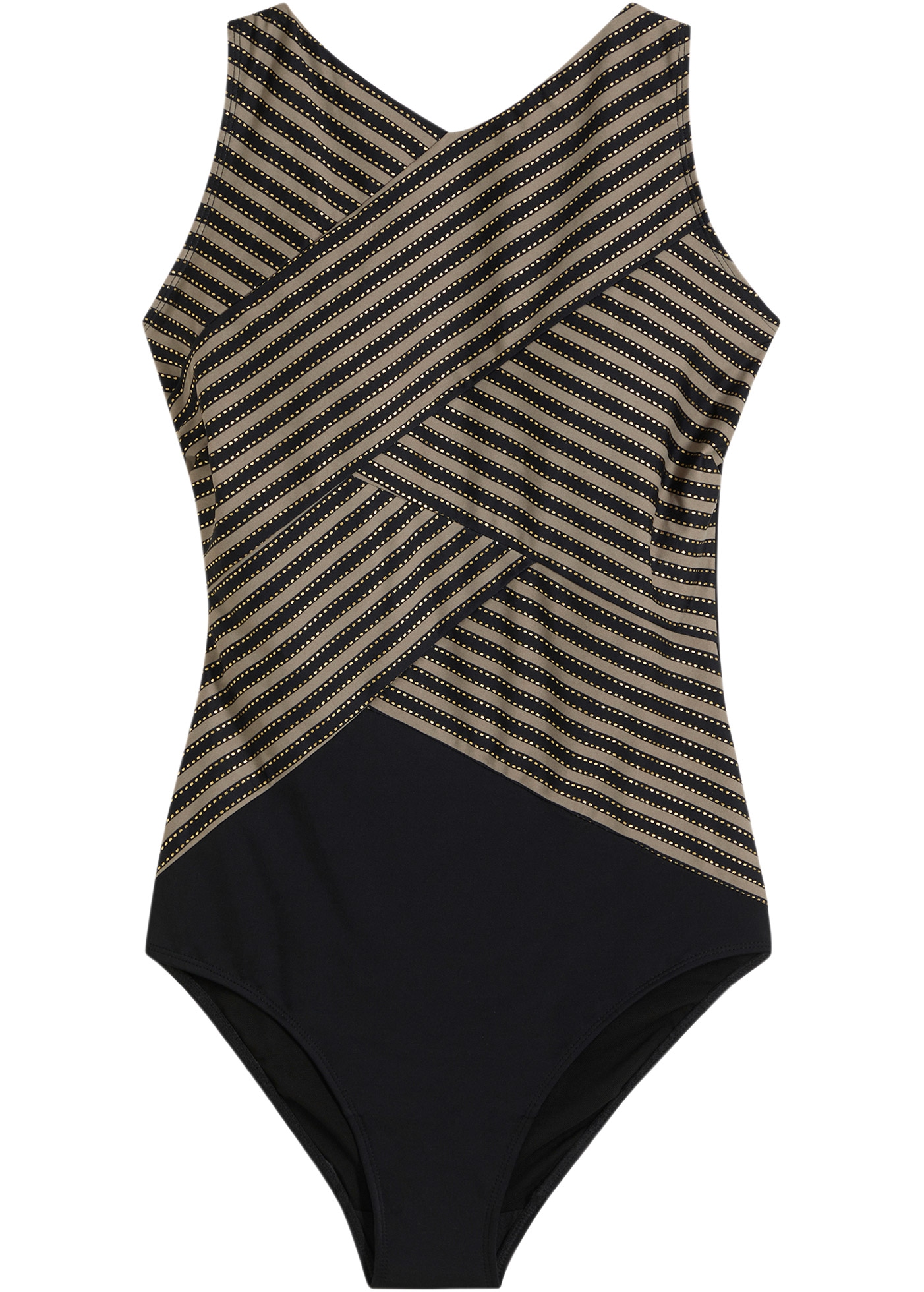 bonprix Badeanzug »Medium Shape-Badeanzug mit Wickeloptik« Medium Shape-Badeanzug mit Wickeloptik