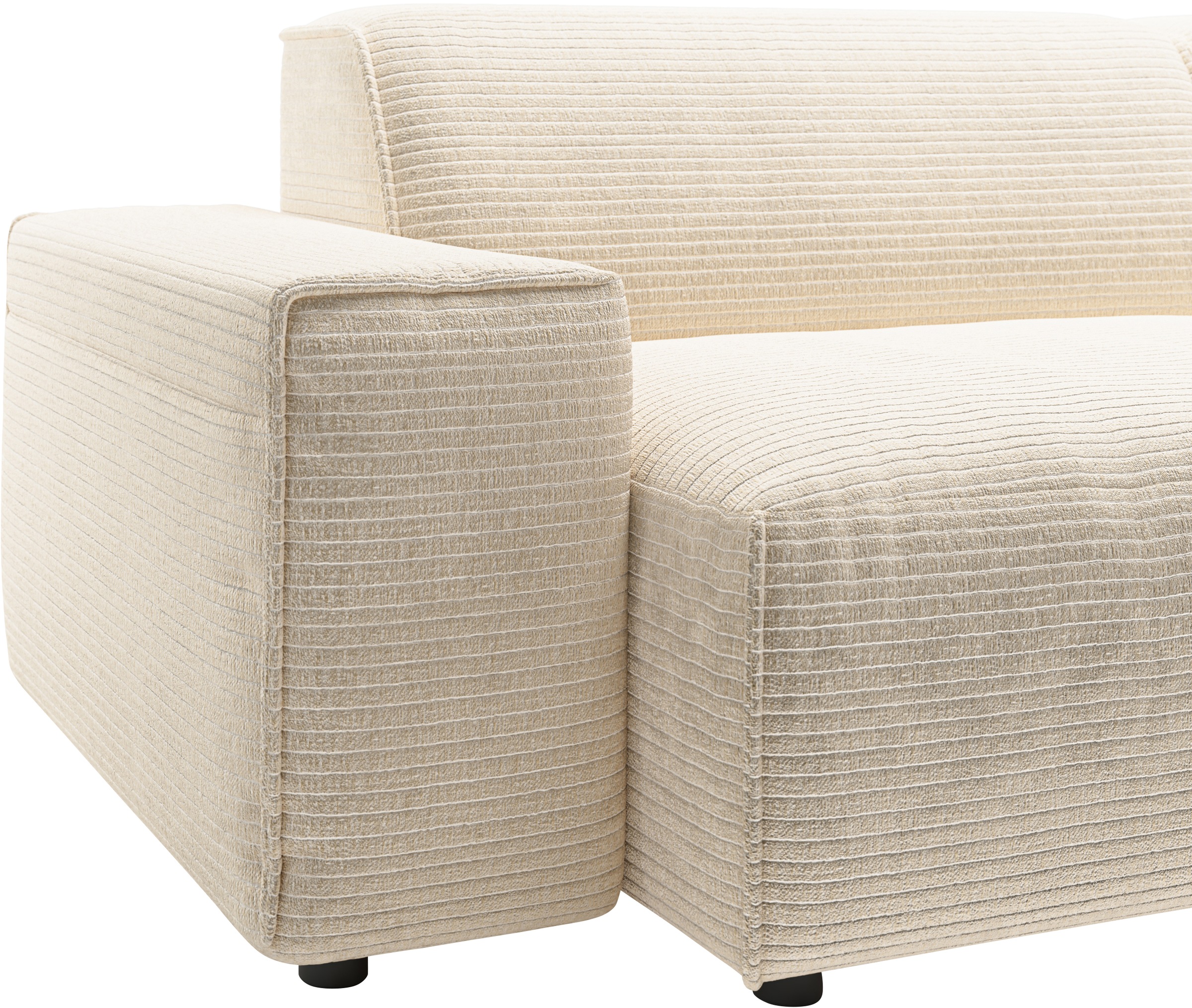 andas Ecksofa »Glimminge L-Form auch in Breitcord, Feincord + Easy care-Bezug,«, Breite 264, Zierkissen