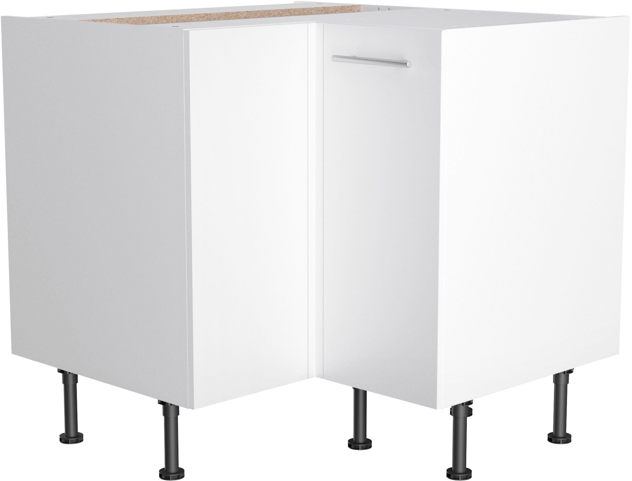 KOCHSTATION Eckunterschrank "KS-Bern2", Breite 90 x 90 cm, 1 Tür, 1 Einlege günstig online kaufen
