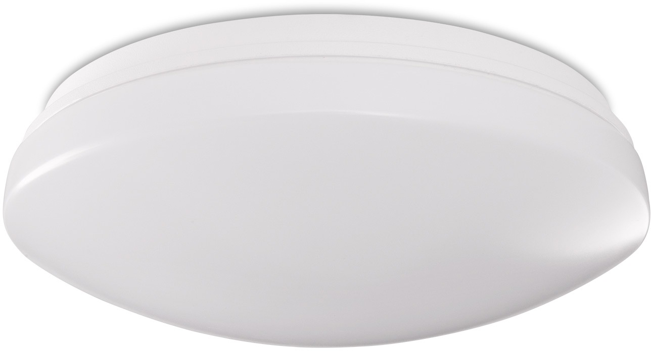 PACO HOME Wandleuchte "KENU", weiß, Ø 27,5cm H: 8,3cm, Leuchten, LED Lampe Deckenleuchte, Bad, IP44 spritzwassergeschützt, dimmbar, Wandleuchte