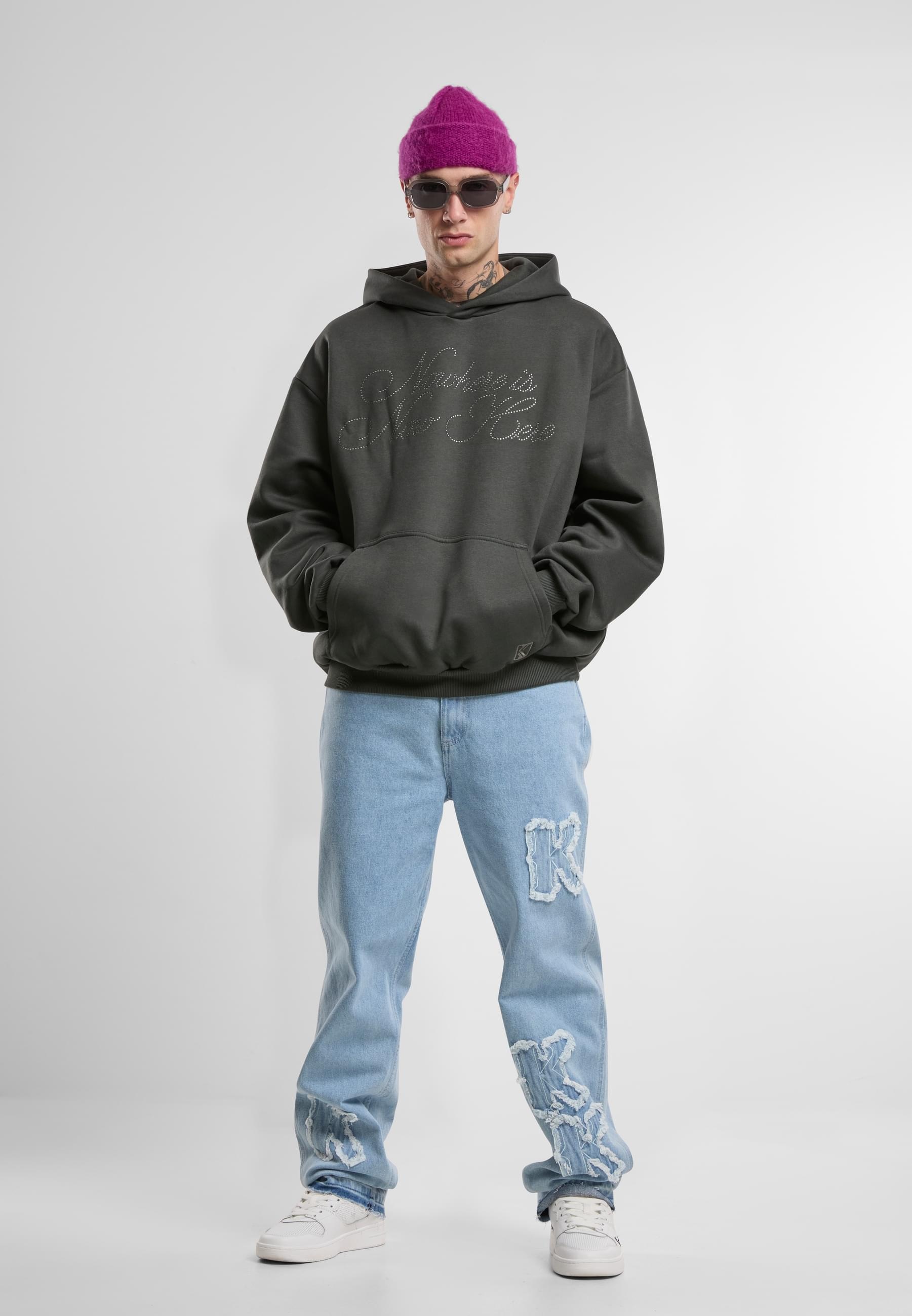 Karl Kani Kapuzensweatshirt »Karl Kani Karl Kani OG Rhinestone OS Hoodie«, (1 tlg.)
