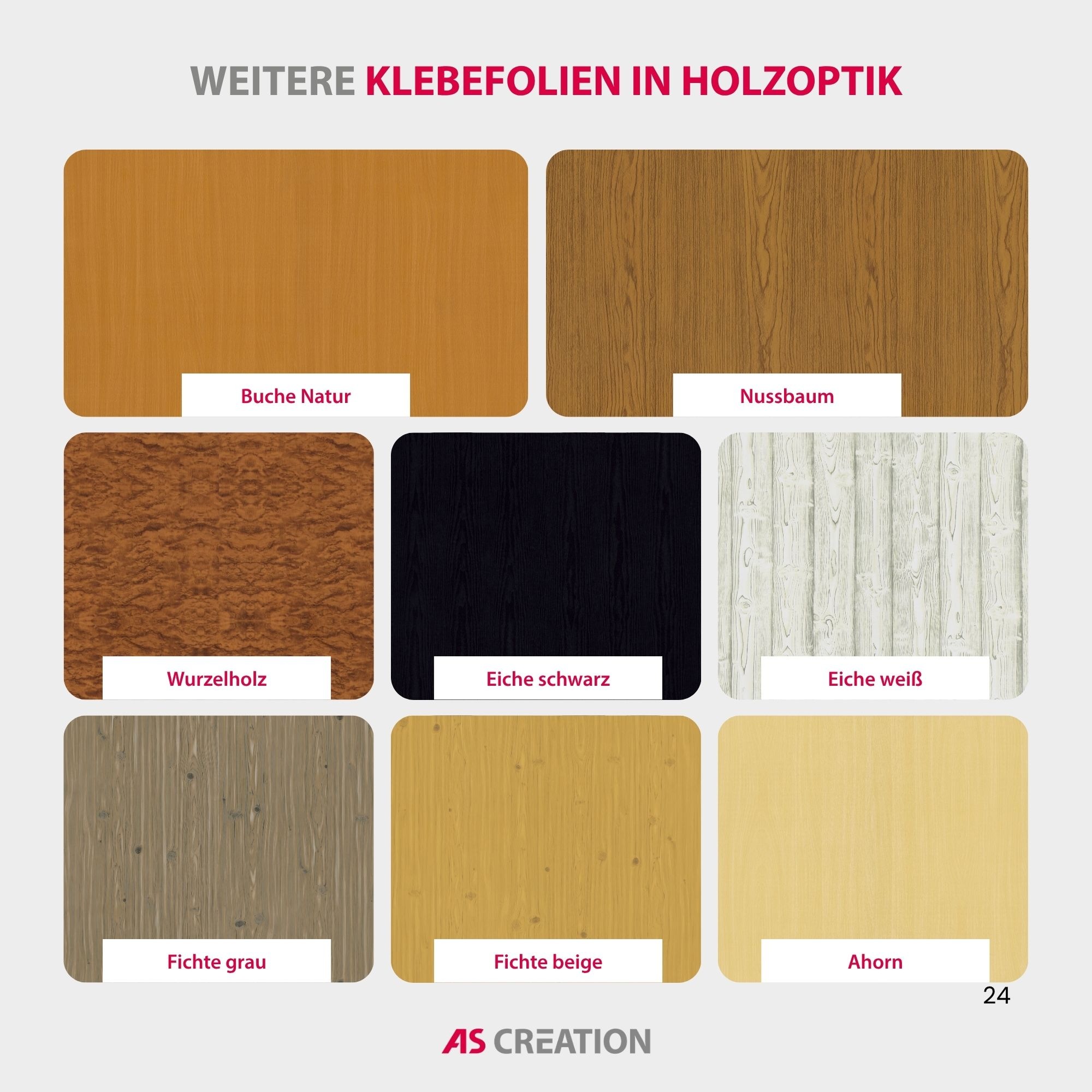 Architects Paper Möbelfolie »Architects Paper Möbelfolie Holzoptik selbstklebend« Selbstklebende PVC-Folie in Holzoptik mit Schneidraster