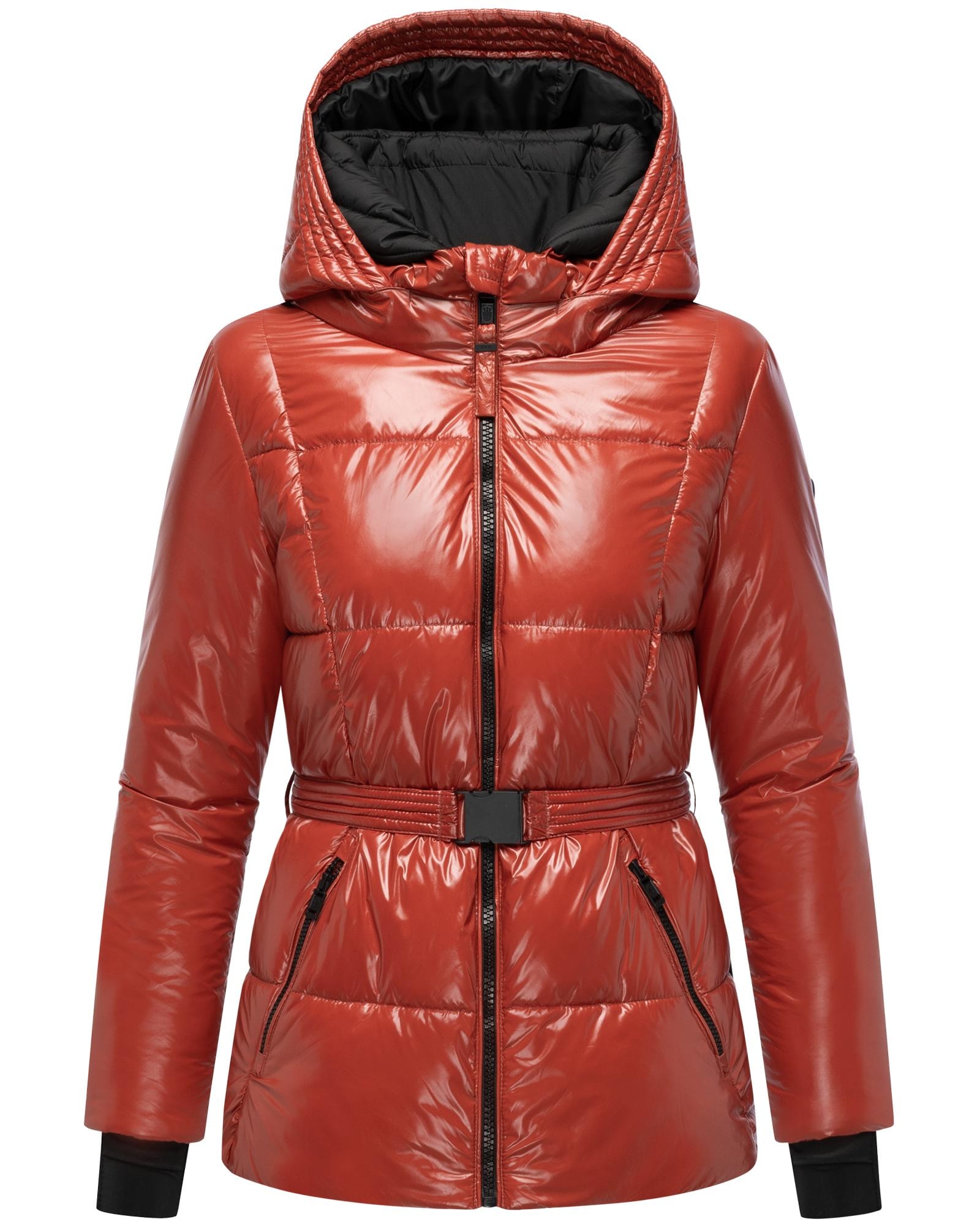 Navahoo Steppjacke "Eisglanz 14" mit Kapuze Glänzende Damen Winterjacke mit günstig online kaufen