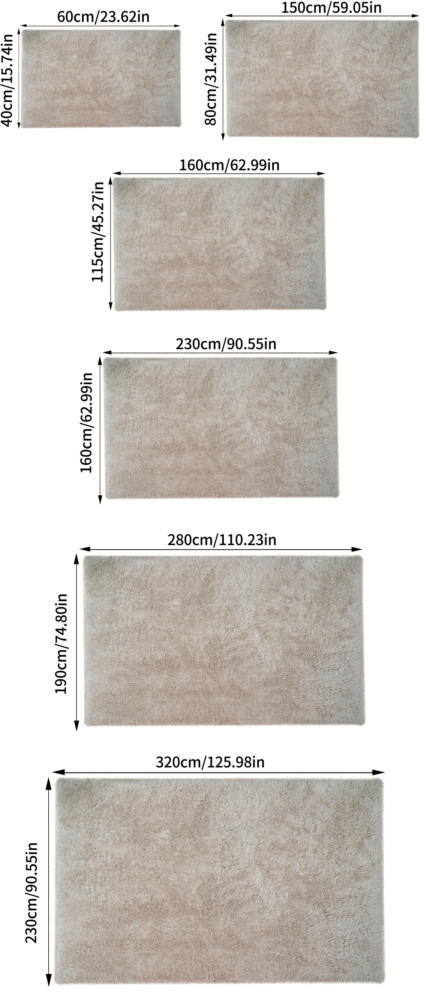 my home Hochflor-Teppich »Micro Shaggy«, rechteckig, 53 mm Höhe, weich, flauschig, Uni-Farben, Wohnzimmer, Schlafzimmer, Kinderzimmer