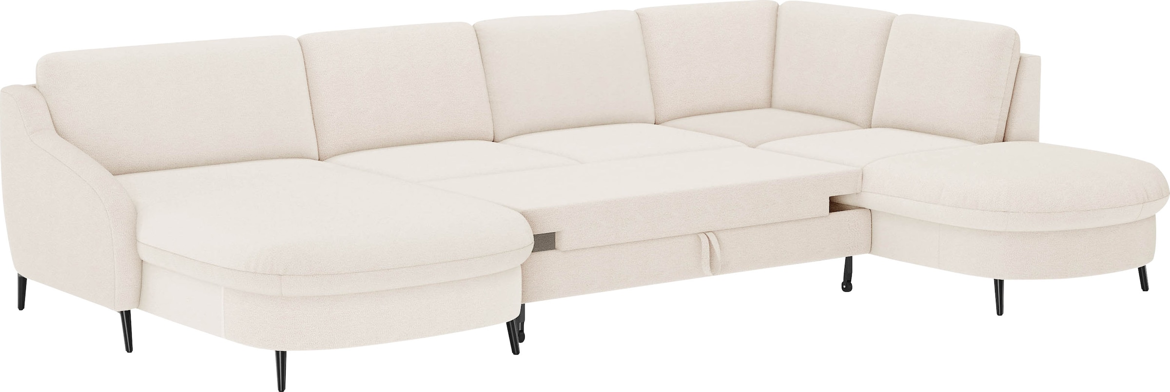 sit&more Wohnlandschaft »Soul U-Form«, wahlweise mit Bettfunktion und Bettkasten oder Schubkasten