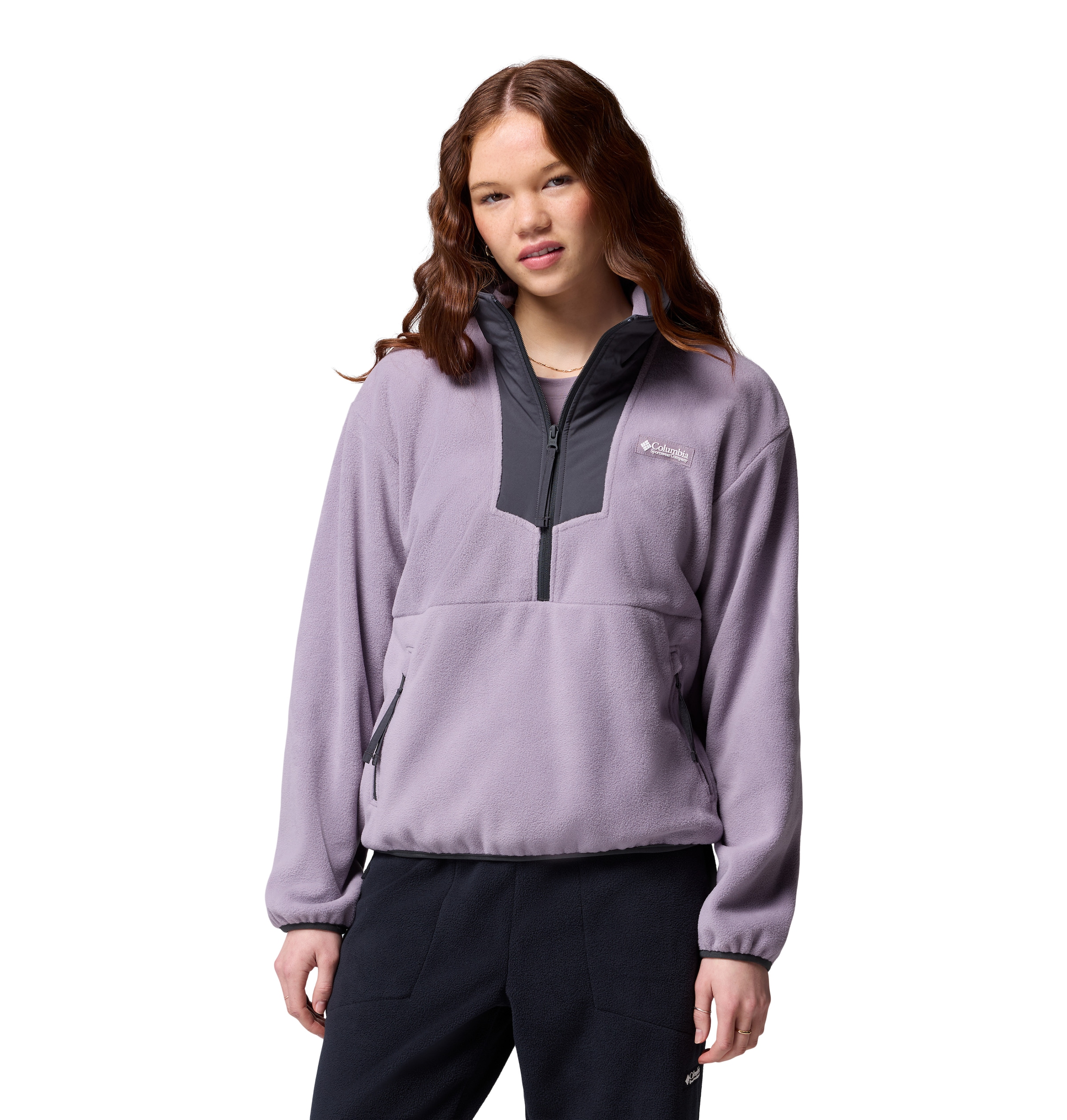 Columbia Sweatshirt "SEQUOIA GROVE 1/2 ZIP FLEECE", hoch geschlossener Ausschnitt mit Reißverschluss