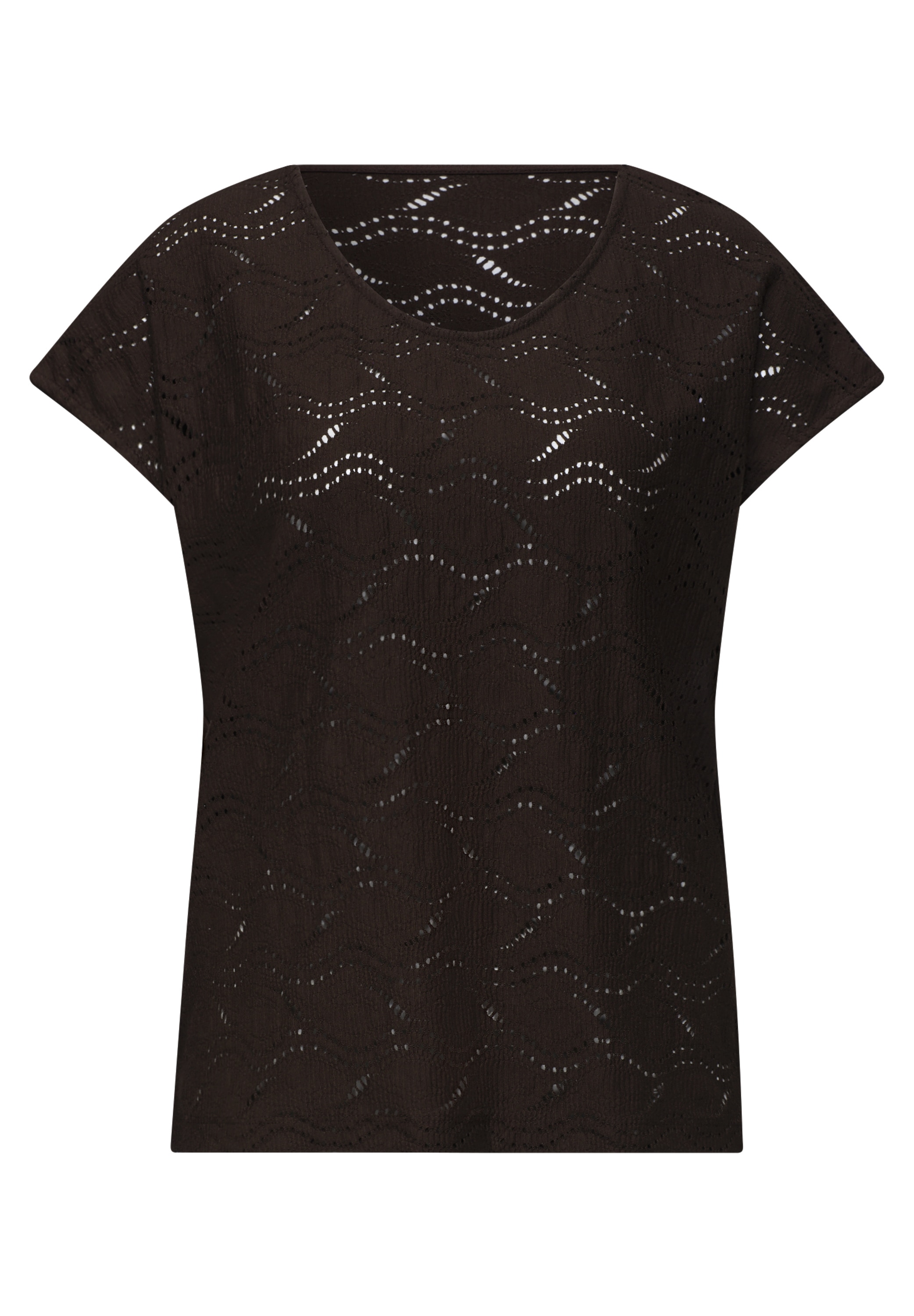 STREET ONE T-Shirt mit Strukturmix