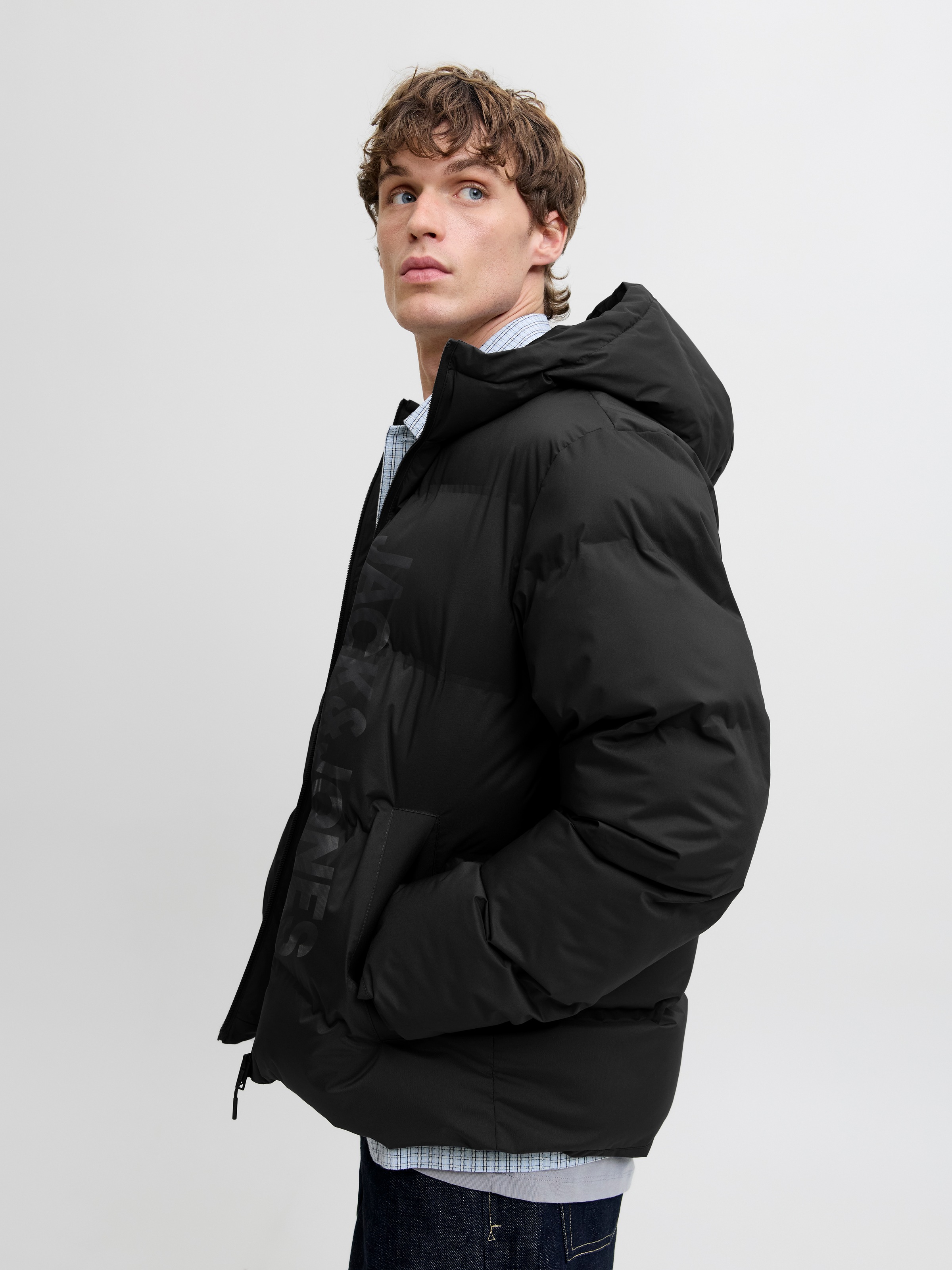 Jack & Jones Steppjacke "JJKAITO PUFFER JACKET BF" mit Kapuze günstig online kaufen