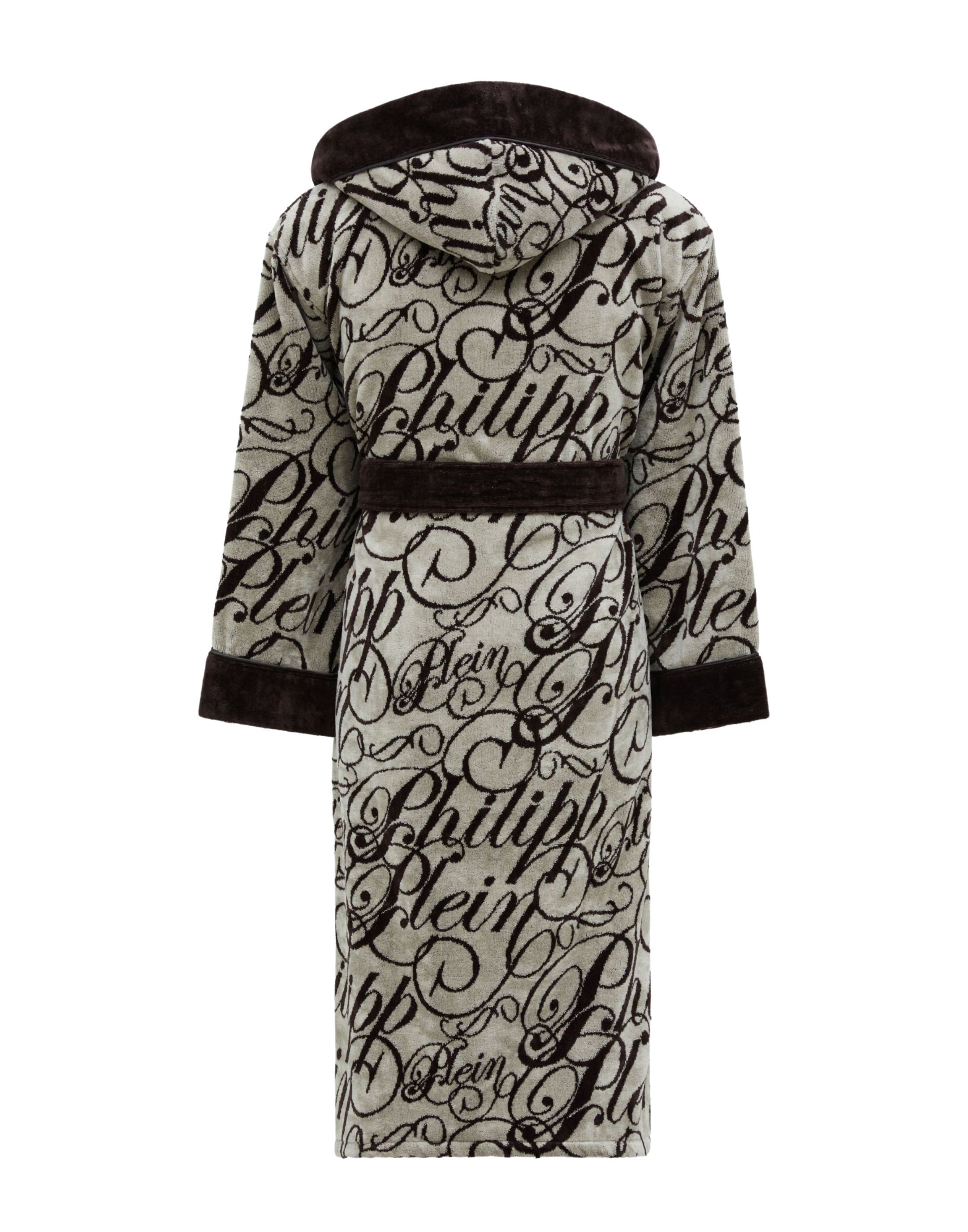 PHILIPP PLEIN Bademantel »Hooded Bathrobe Signature«