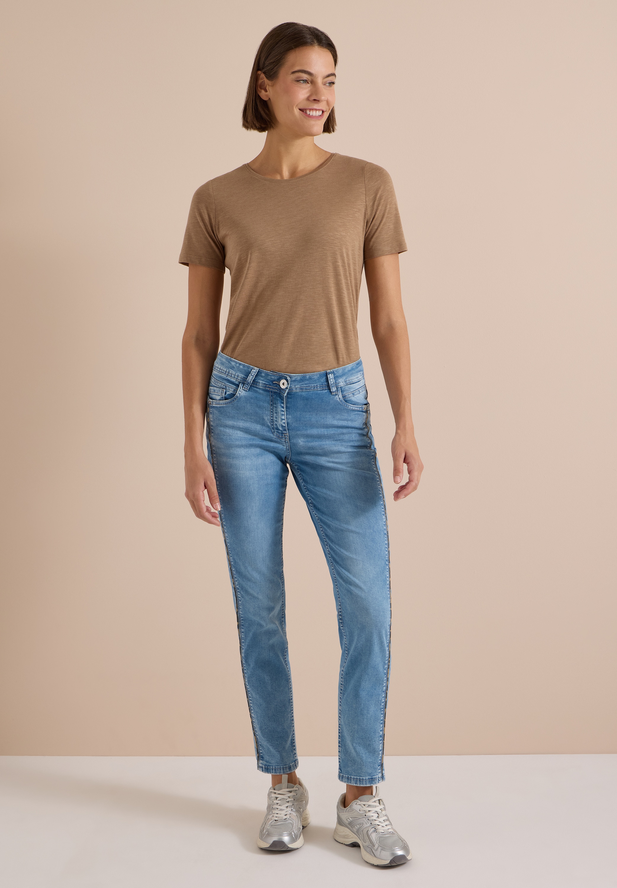 Cecil Comfort-fit-Jeans Middle Waist