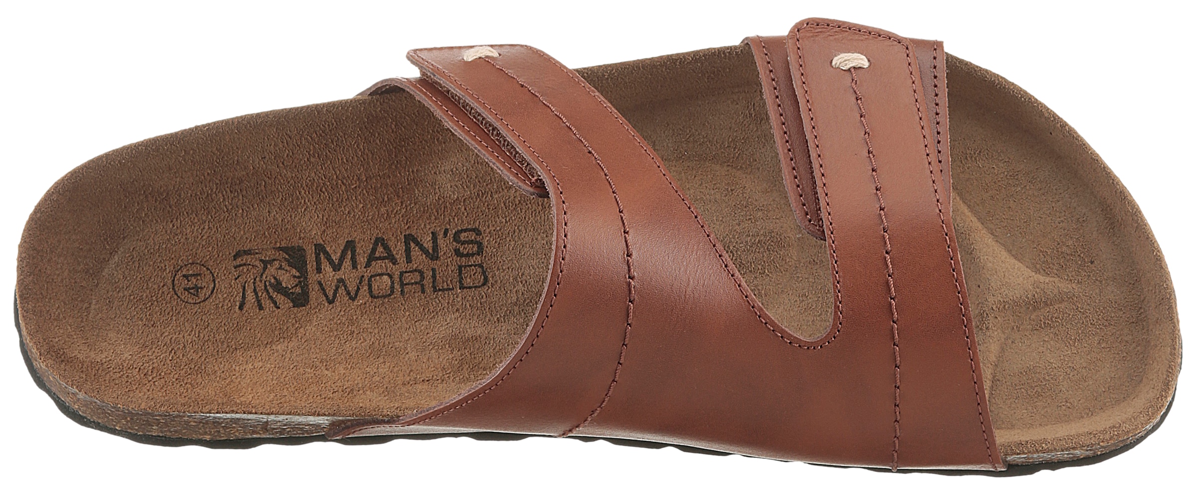 Man's World Pantolette, Schlappen, Sommerschuh, Hausschuh mit vorgeformtem Fußbett