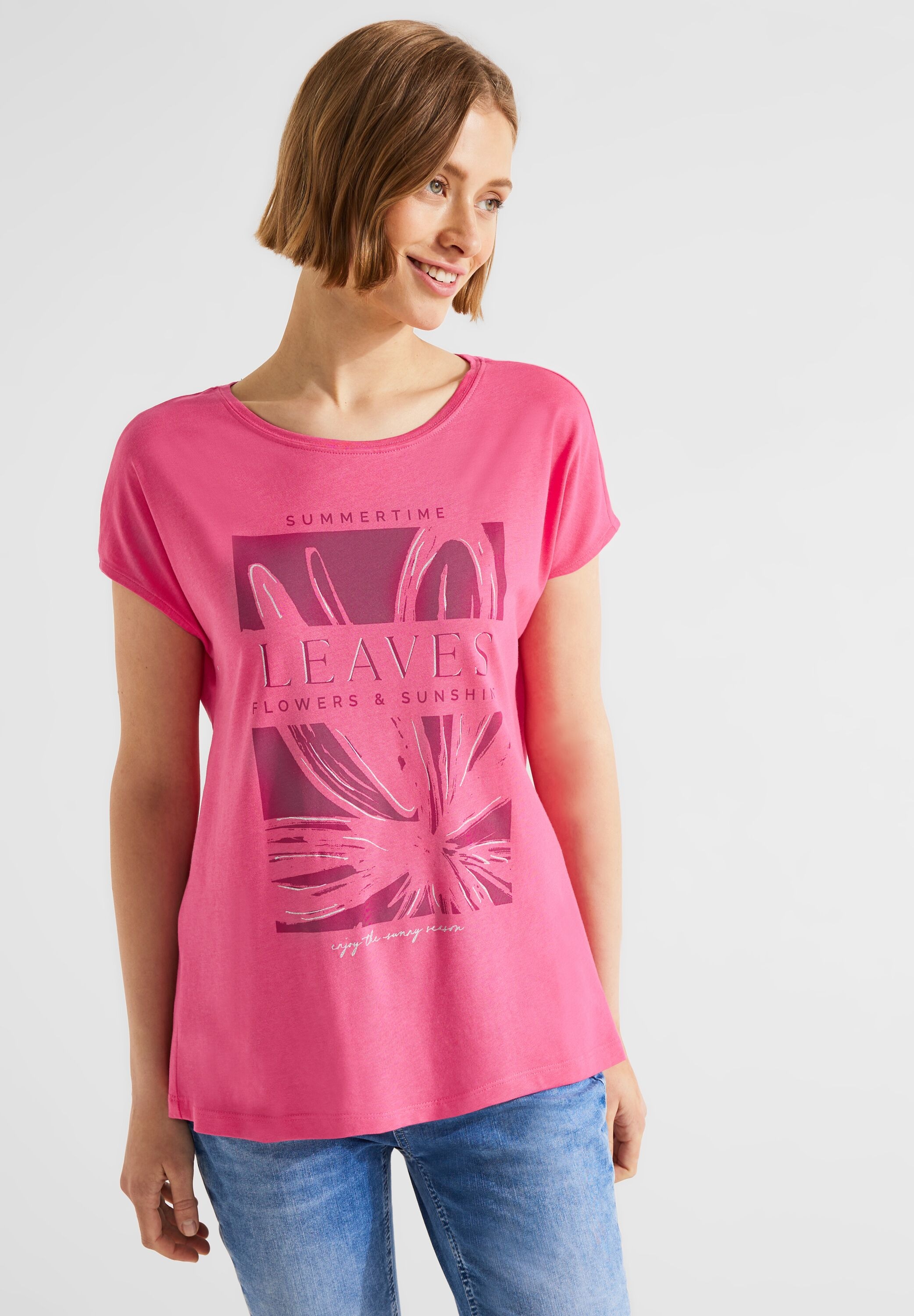 ONE für bestellen Rundhalsausschnitt mit STREET BAUR T-Shirt, |