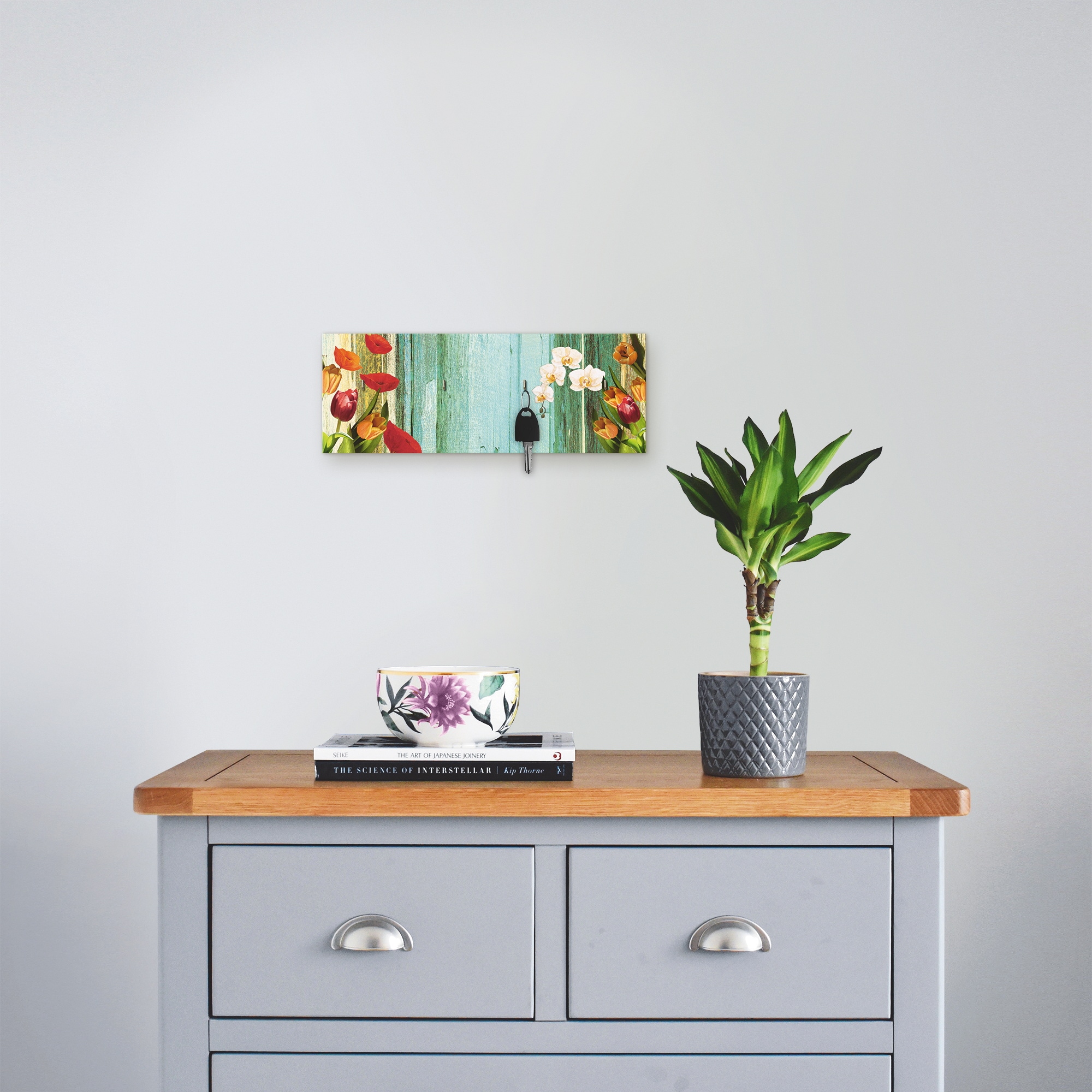 Hakenleiste »Bunte Blumen«, MDF