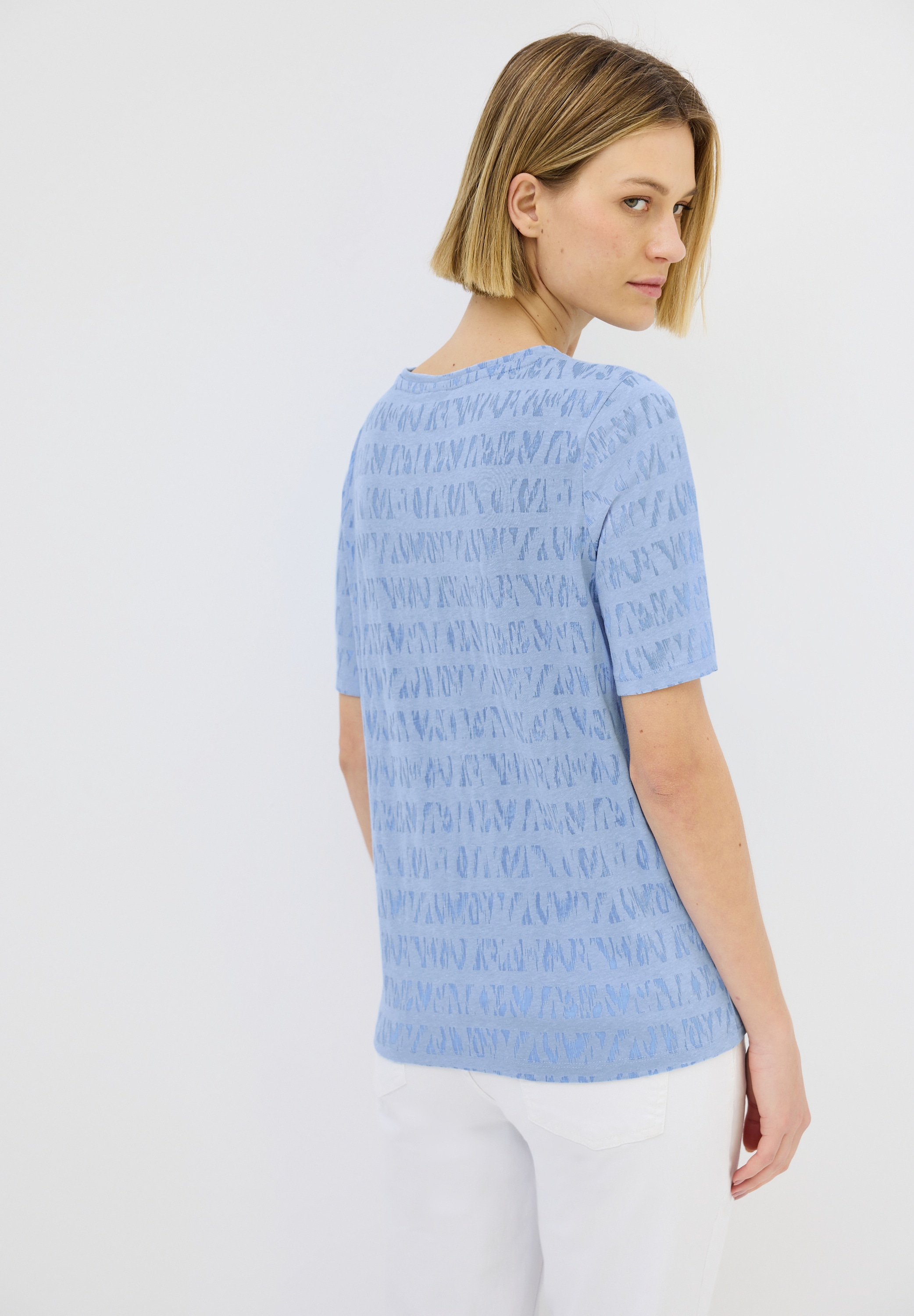 Cecil Print-Shirt, aus elastischem Materialmix