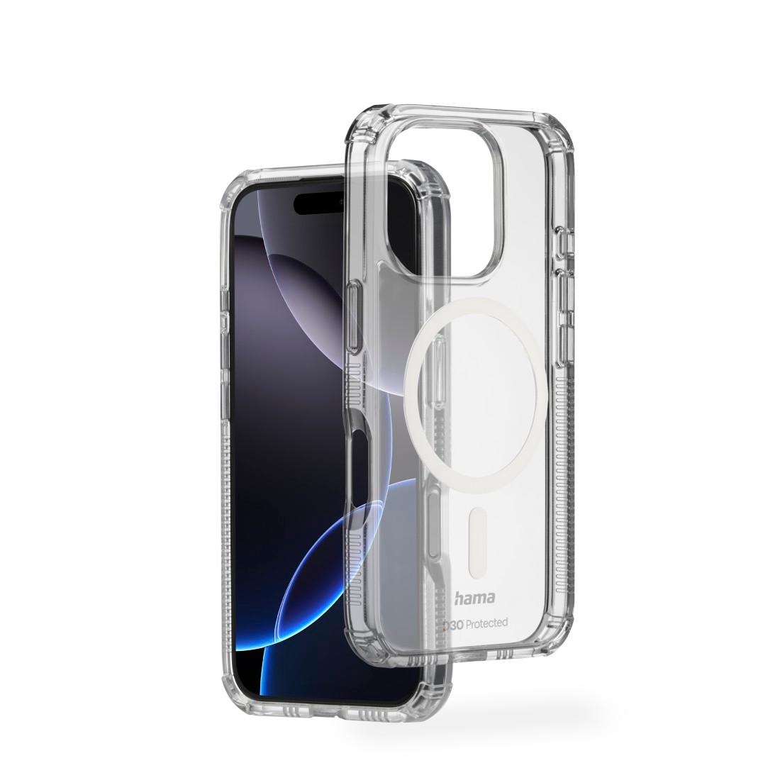 Hama Smartphone-Hülle »Handyhülle „Extreme Protect“ für iPhone 16 Pro (für MagSafe, stoßfest)«, iPhone 16 Pro, 16,0 cm (6,3 Zoll)