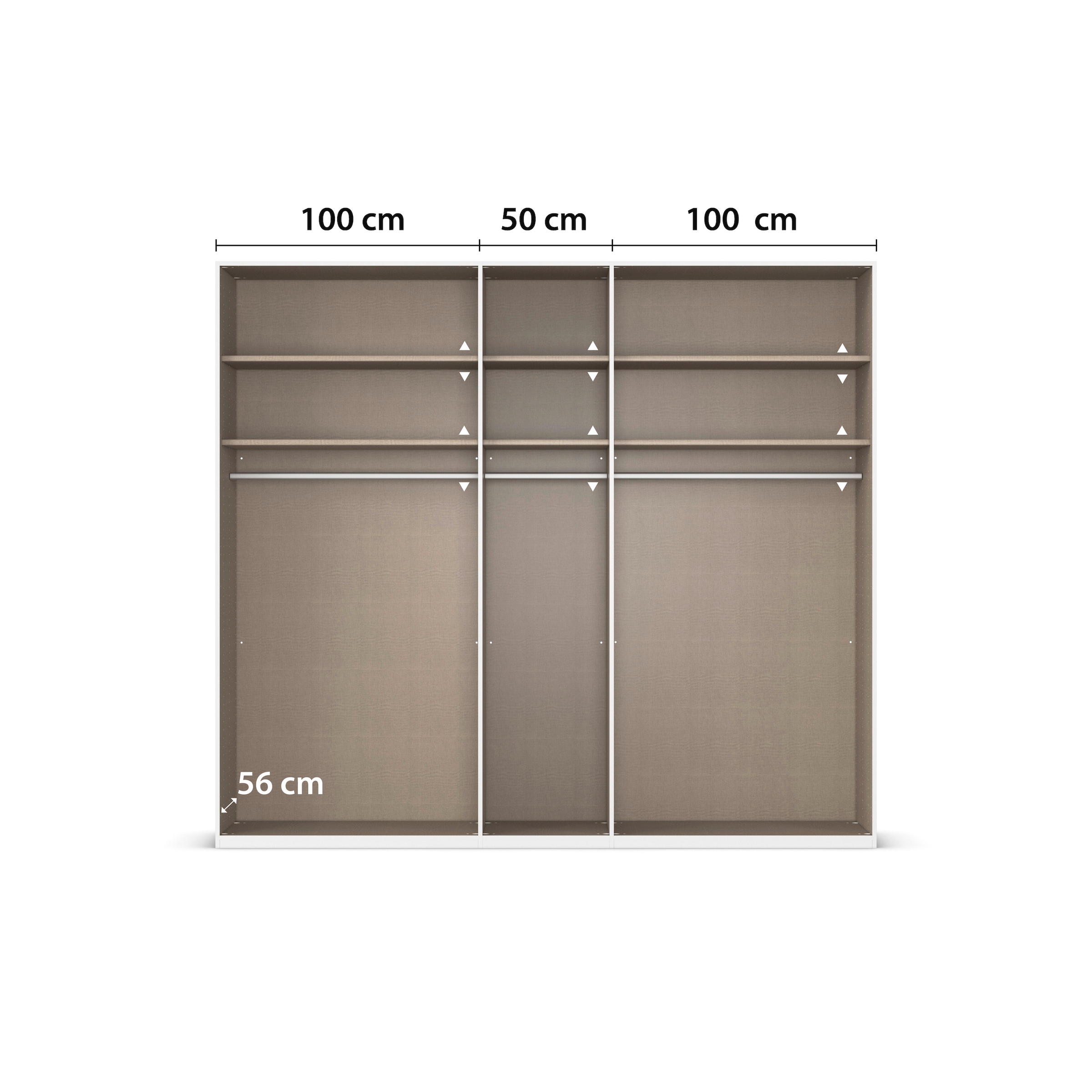 rauch Drehtürenschrank »Kleiderschrank Schrank Garderobe Schlafzimmerschrank EVELYN«, (in 2 Höhen 197 oder 210 cm erhältlich), in elegantem Stil, viel Stauraum 3 Breiten und 2 Höhen MADE IN GERMANY