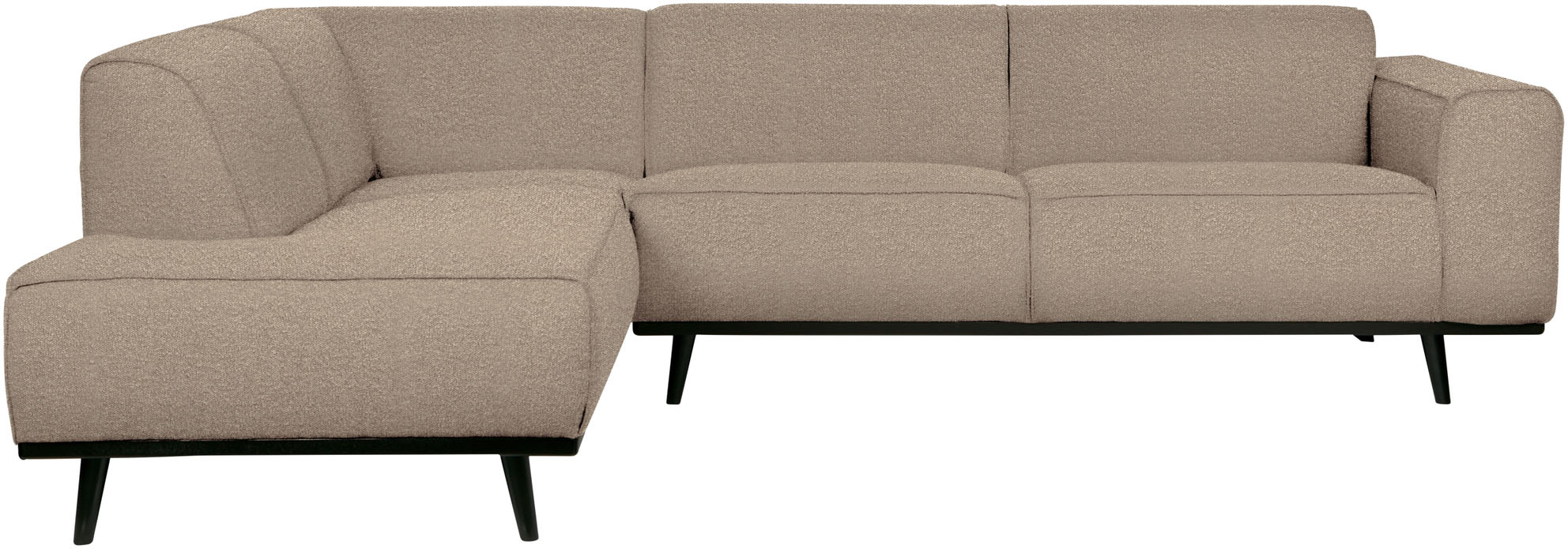 WOOOD Ecksofa "Statement, Sofa auf Birke-Gestell, mit Bonell- und Wellenfederung" frei im Raum stellbar, H 77 x B 274 x T 210 cm