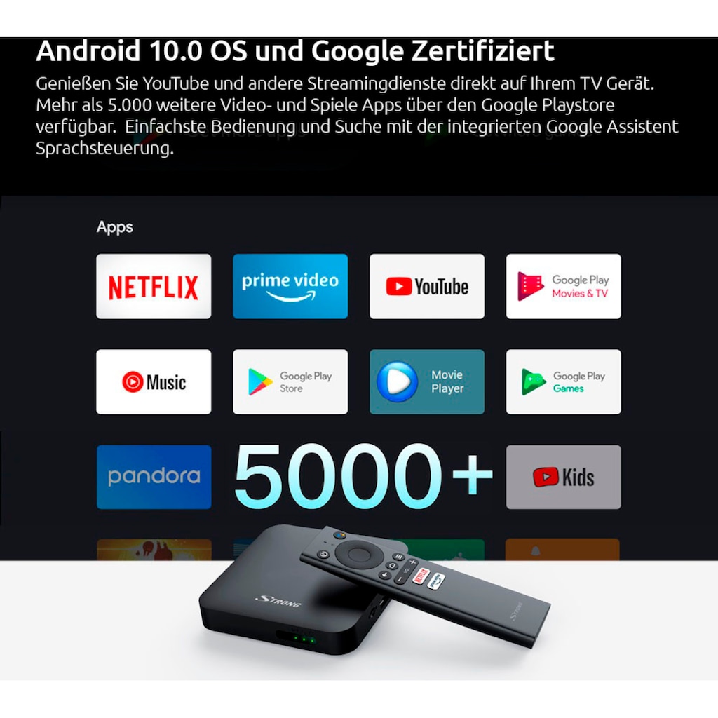 Strong Streaming-Box »LEAP-S1 Android TV«, (1 St.)