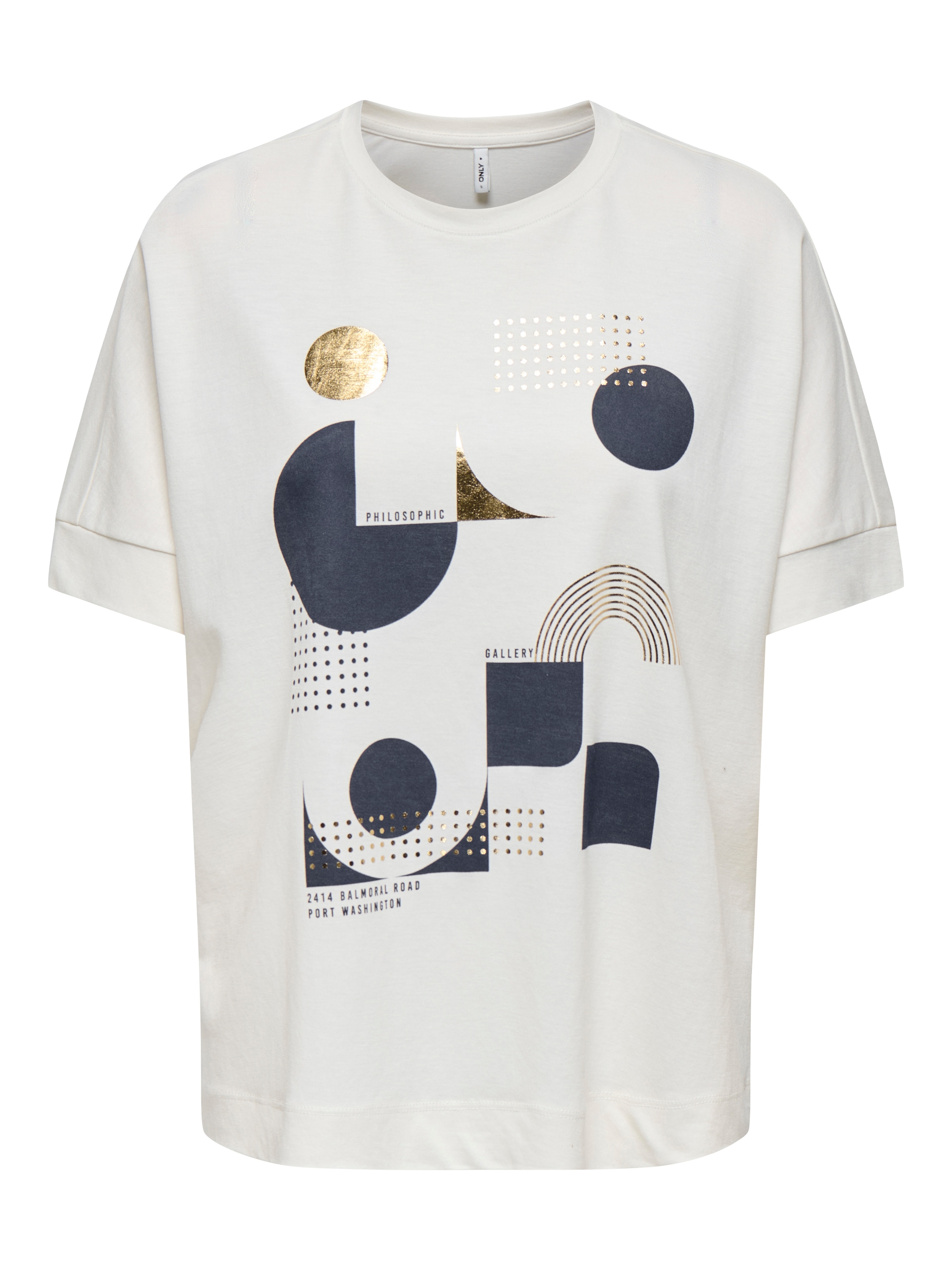 ONLY Kurzarmshirt "ONLJANY S/S O-NECK PRINT TOP BOX JRS" günstig online kaufen