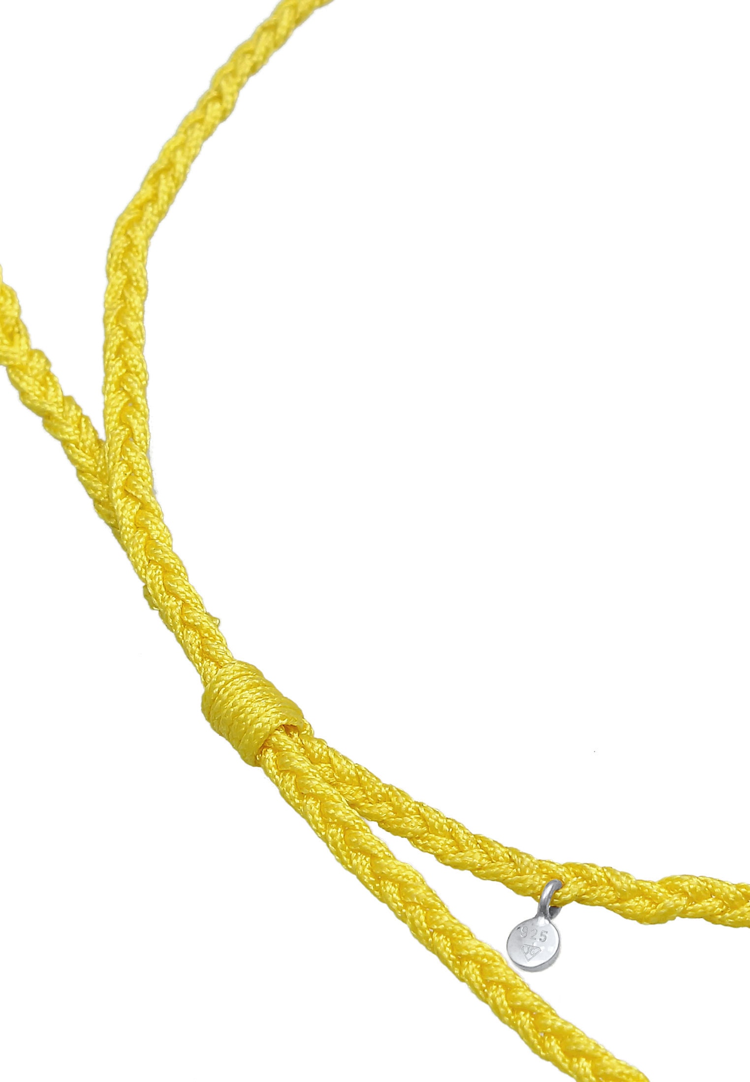 Elli Fußkette »Nylon Bändchen Beads Set (2 tlg.) 925 Silber«