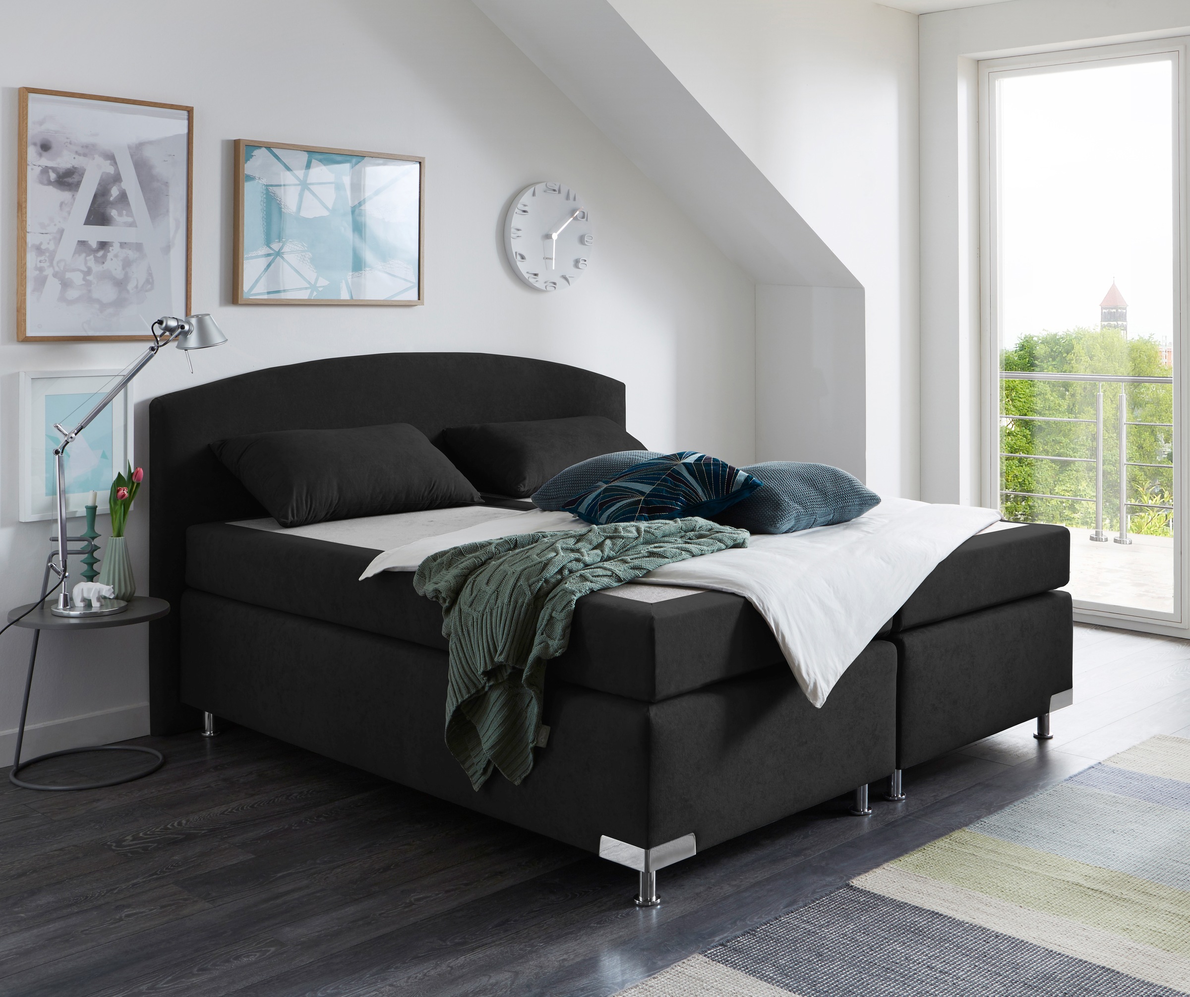 Westfalia Schlafkomfort Boxspringbett "Amsterdam", (Optional mit Topper) günstig online kaufen