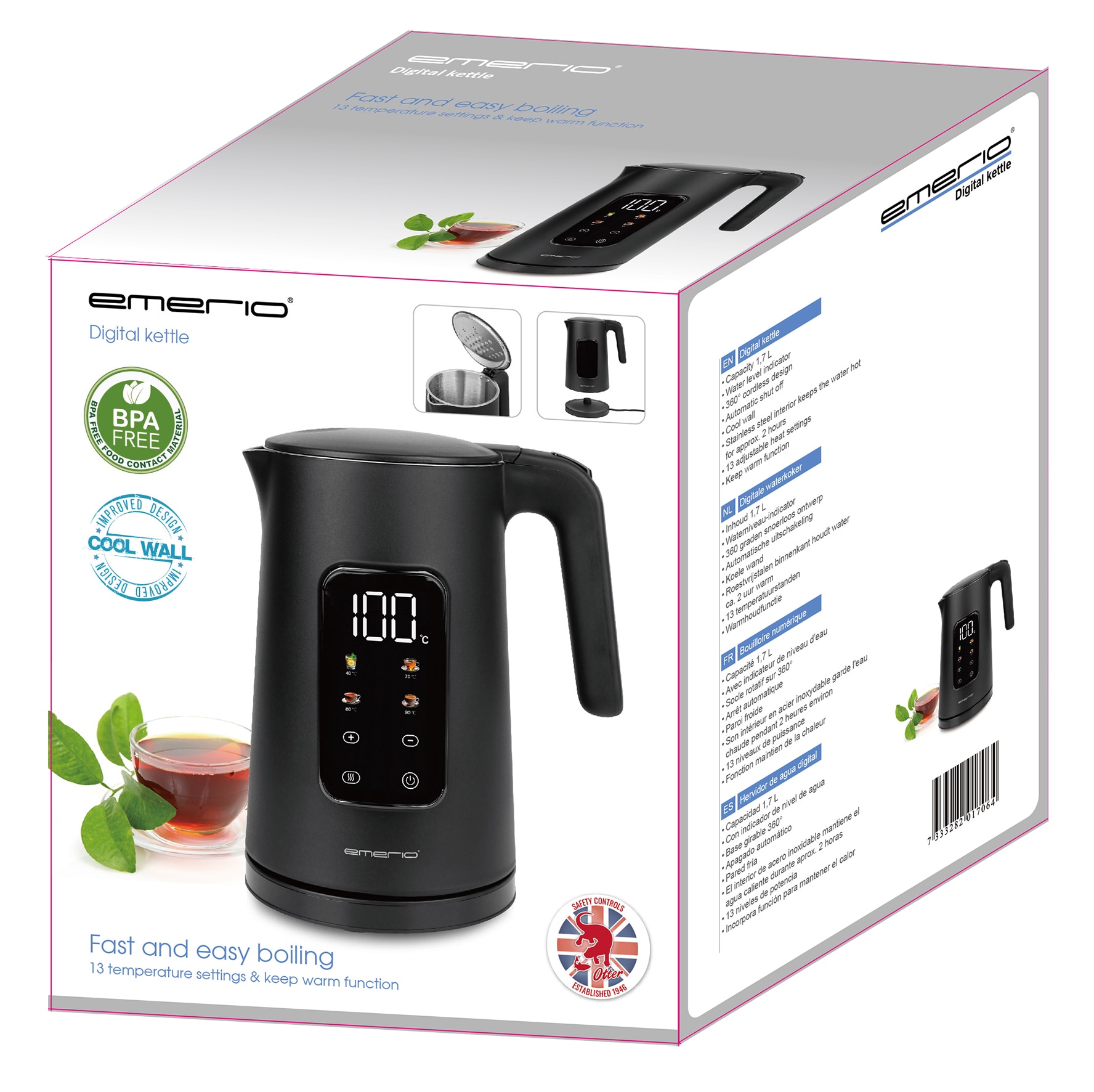 Emerio Wasserkocher »WK-132229«, 1,7 l, 2200 W