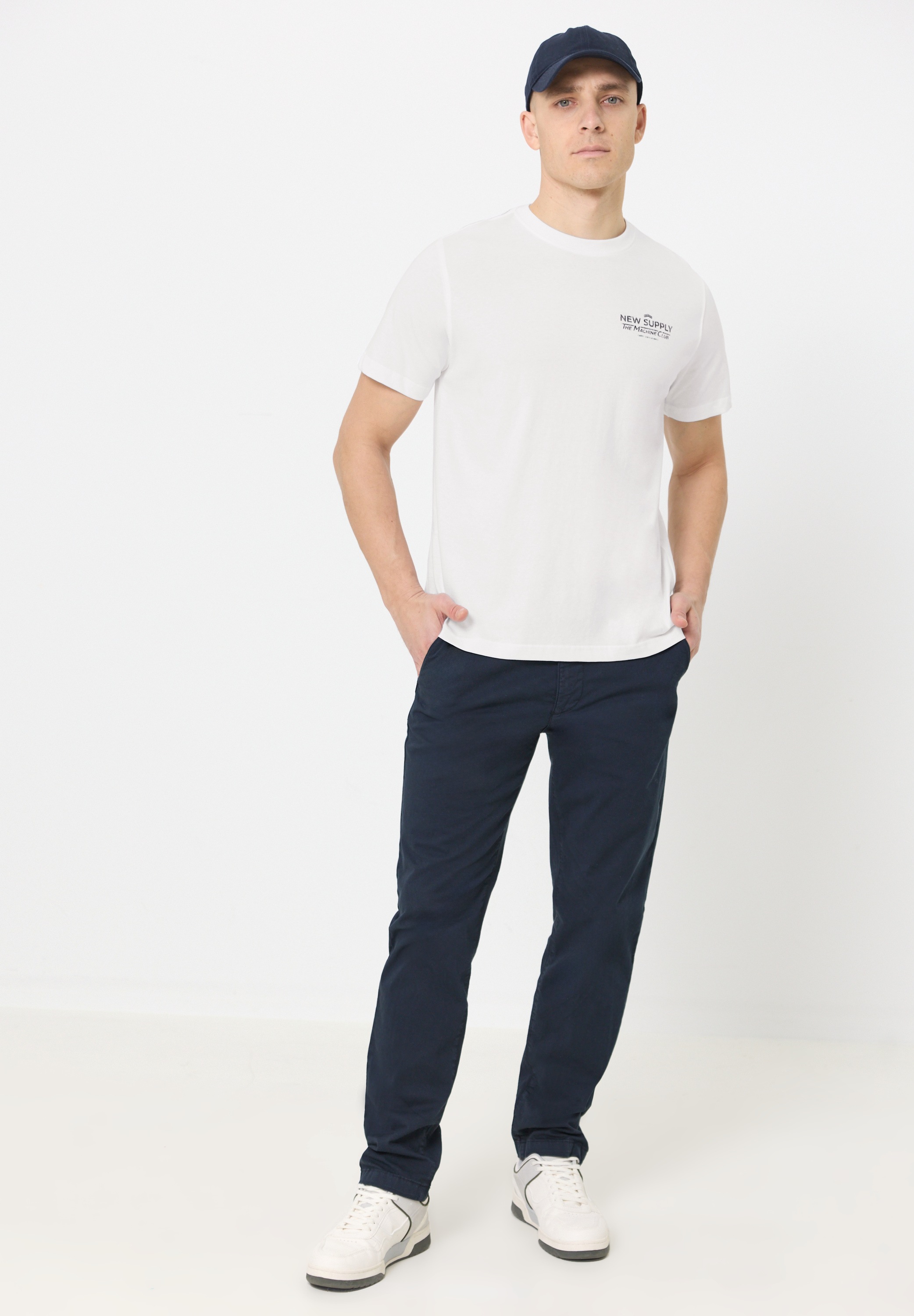 STREET ONE MEN T-Shirt aus reiner Baumwolle