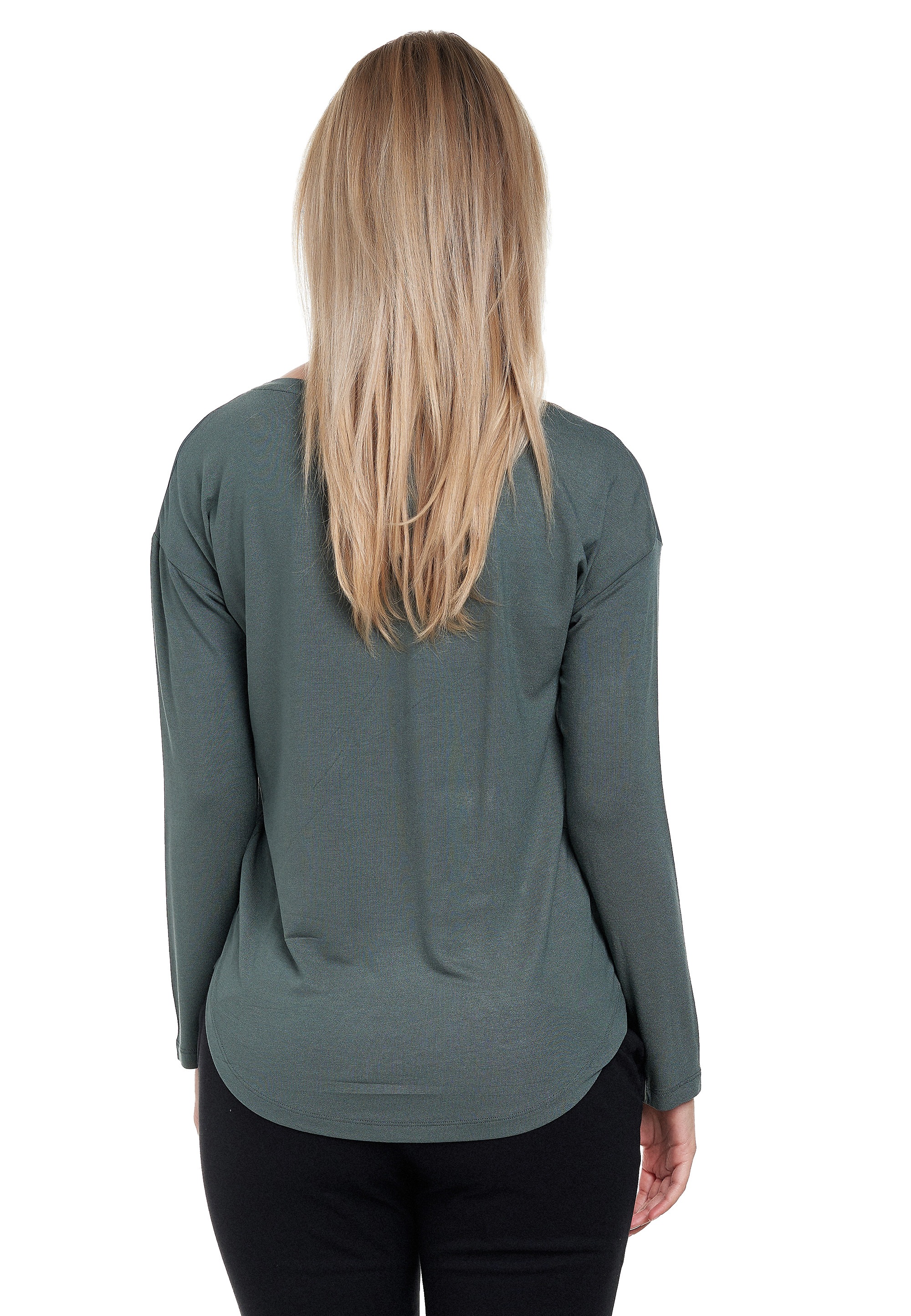 Decay Langarmshirt, mit eleganter Perlen-Applikation