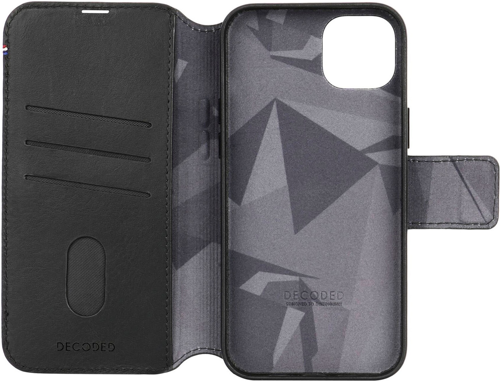 DECODED Smartphone-Hülle »Leather Detachable Wallet für iPhone 15«, iPhone 15, 15,5 cm (6,1 Zoll)
