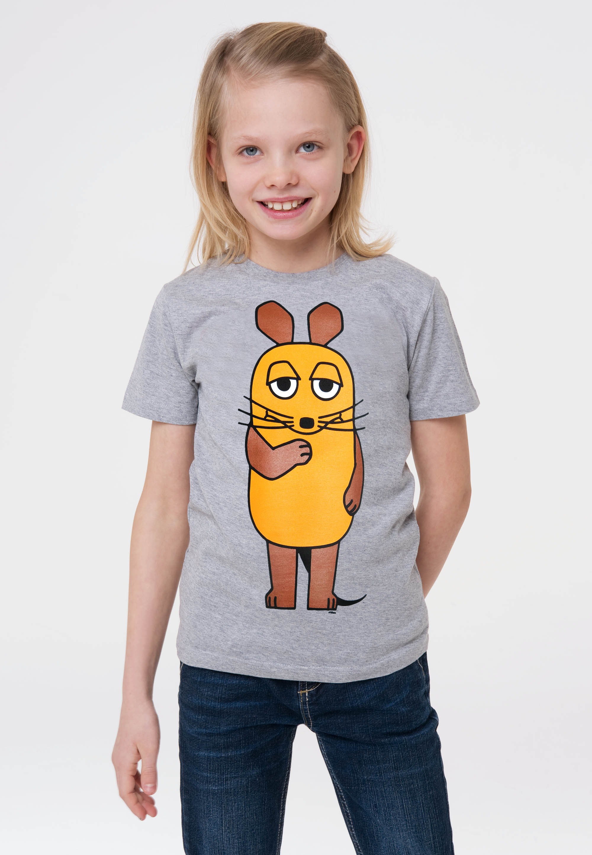 LOGOSHIRT T-Shirt »Sendung mit der Maus - Maus«, mit coolem Print