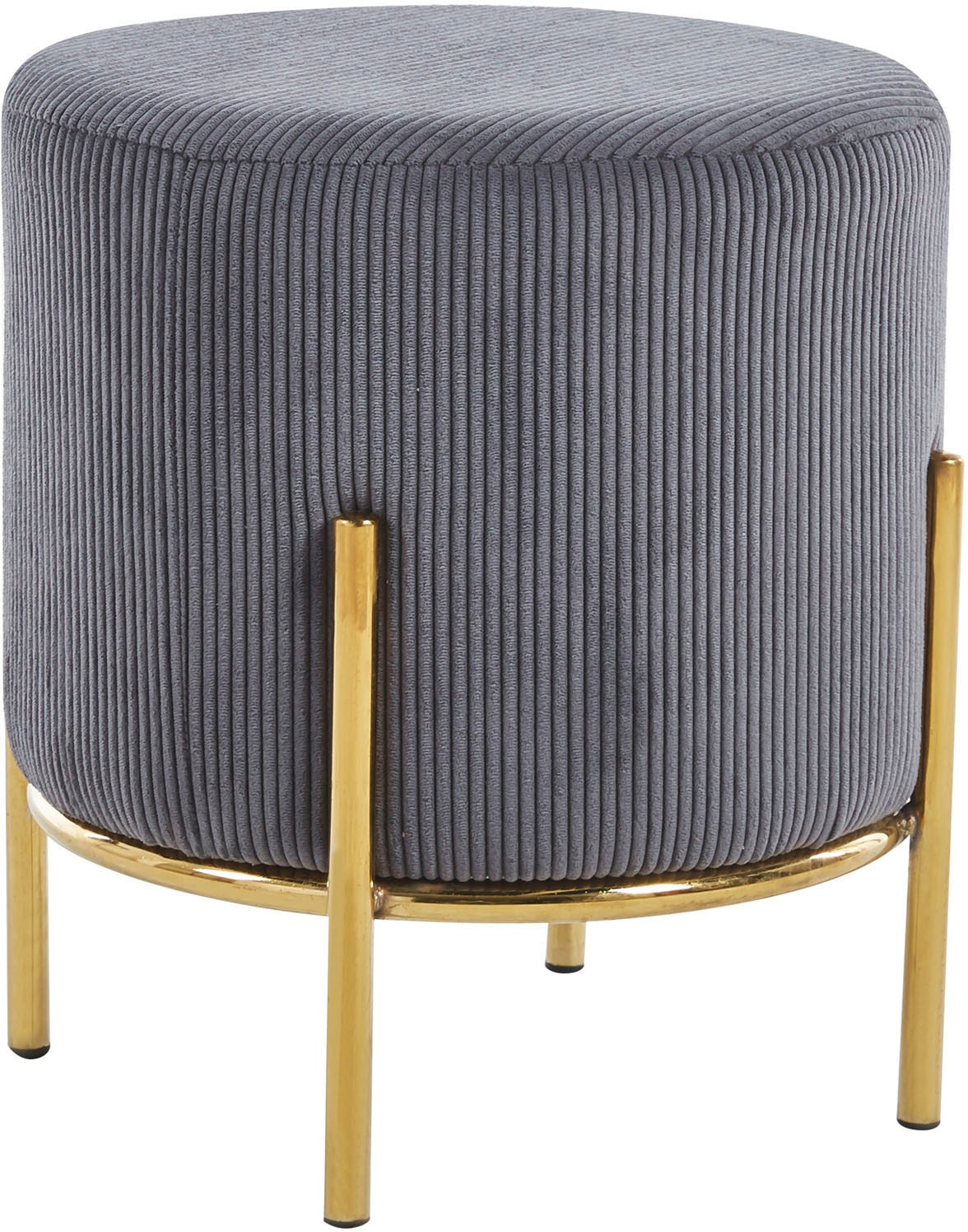SalesFever Polsterhocker "Komfortabler Polsterhocker", mit Design-Gestell a günstig online kaufen