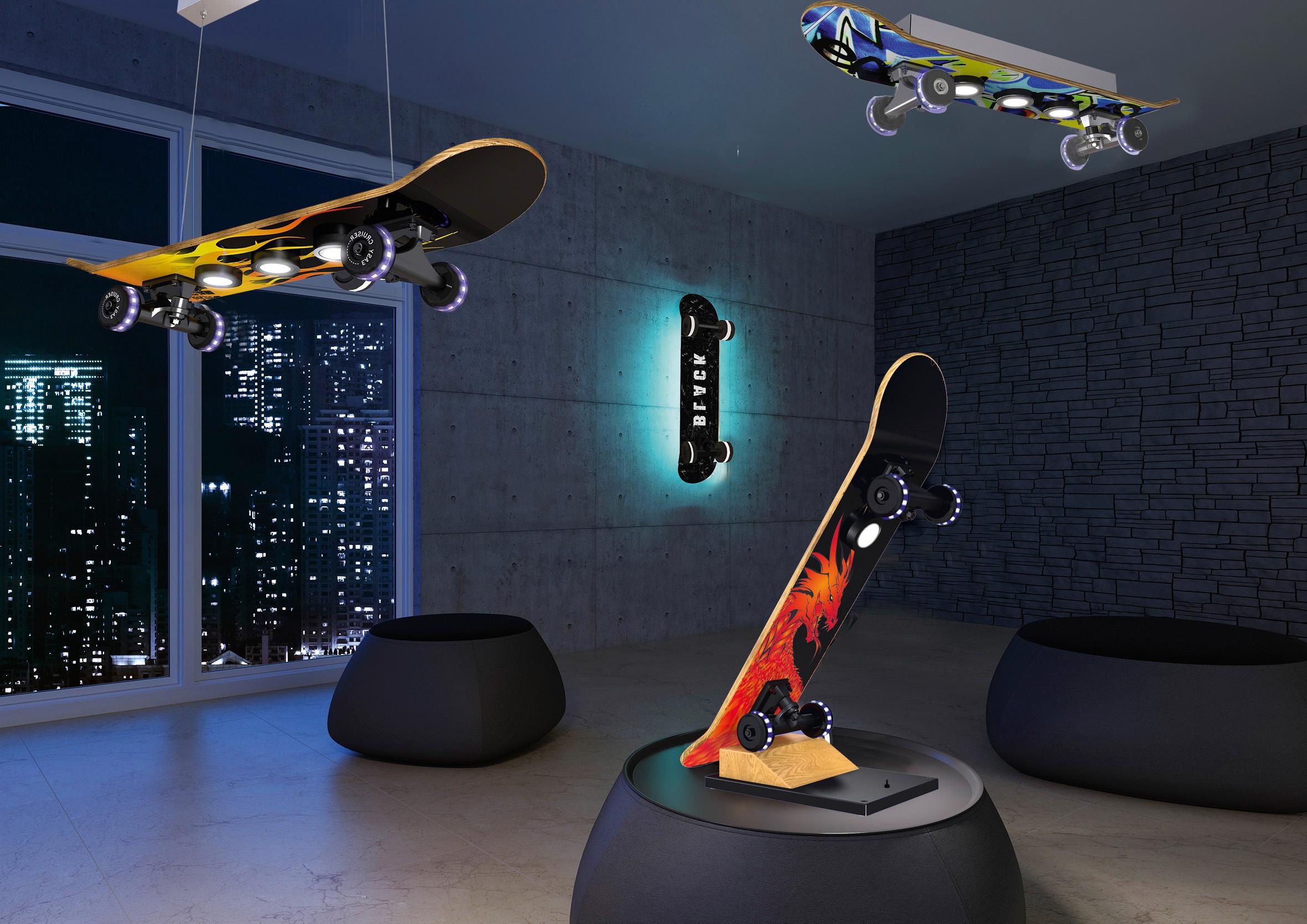 LED | CRUISER Deckenleuchte LED-Board, »EASY GRAFFITI«, EVOTEC kaufen Warmweiß, LED BAUR Deckenlampe