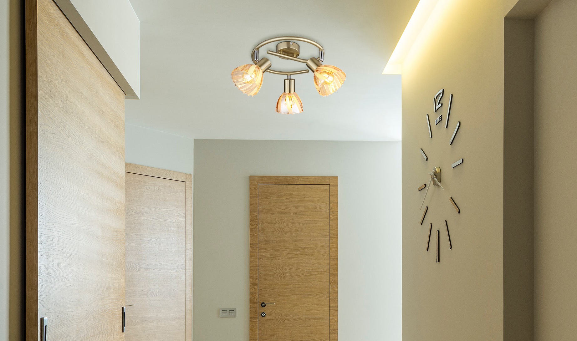 GLOBO LIGHTING Deckenstrahler »ZACHERY« E14 1 Stk. Spot Deckenspot Flur Schlafzimmer Wohnzimmer