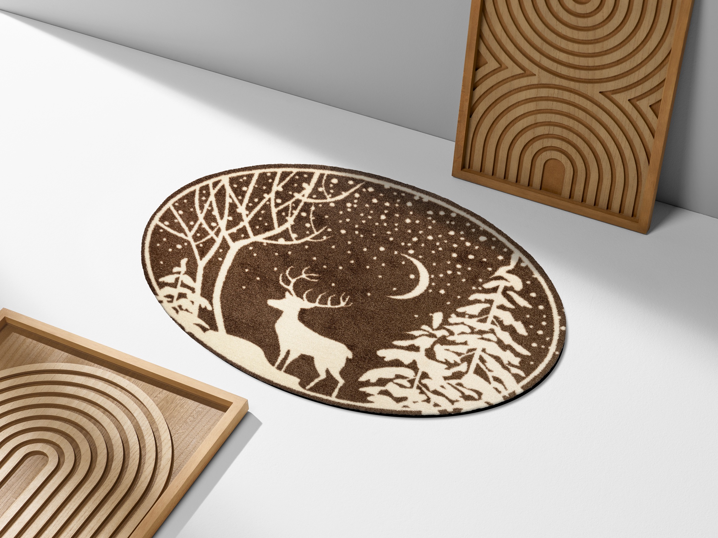 wash+dry by Kleen-Tex Fußmatte "In the Moonlight" rechteckig 8 mm Höhe günstig online kaufen