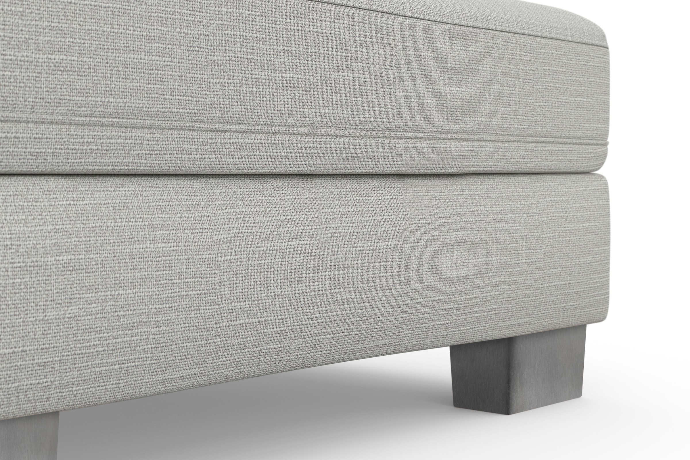 sit&more Ecksofa »Dundee L-Form« mit Federkern und Edelstahlfüßen, wahlweise mit Kopfteilverstellung