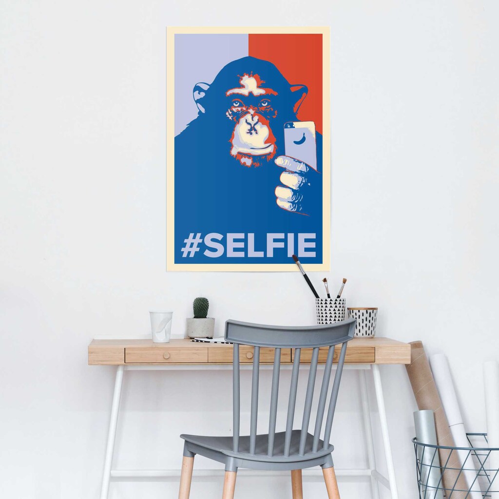 Reinders! Poster »Selfie Affe«, (1 St.)