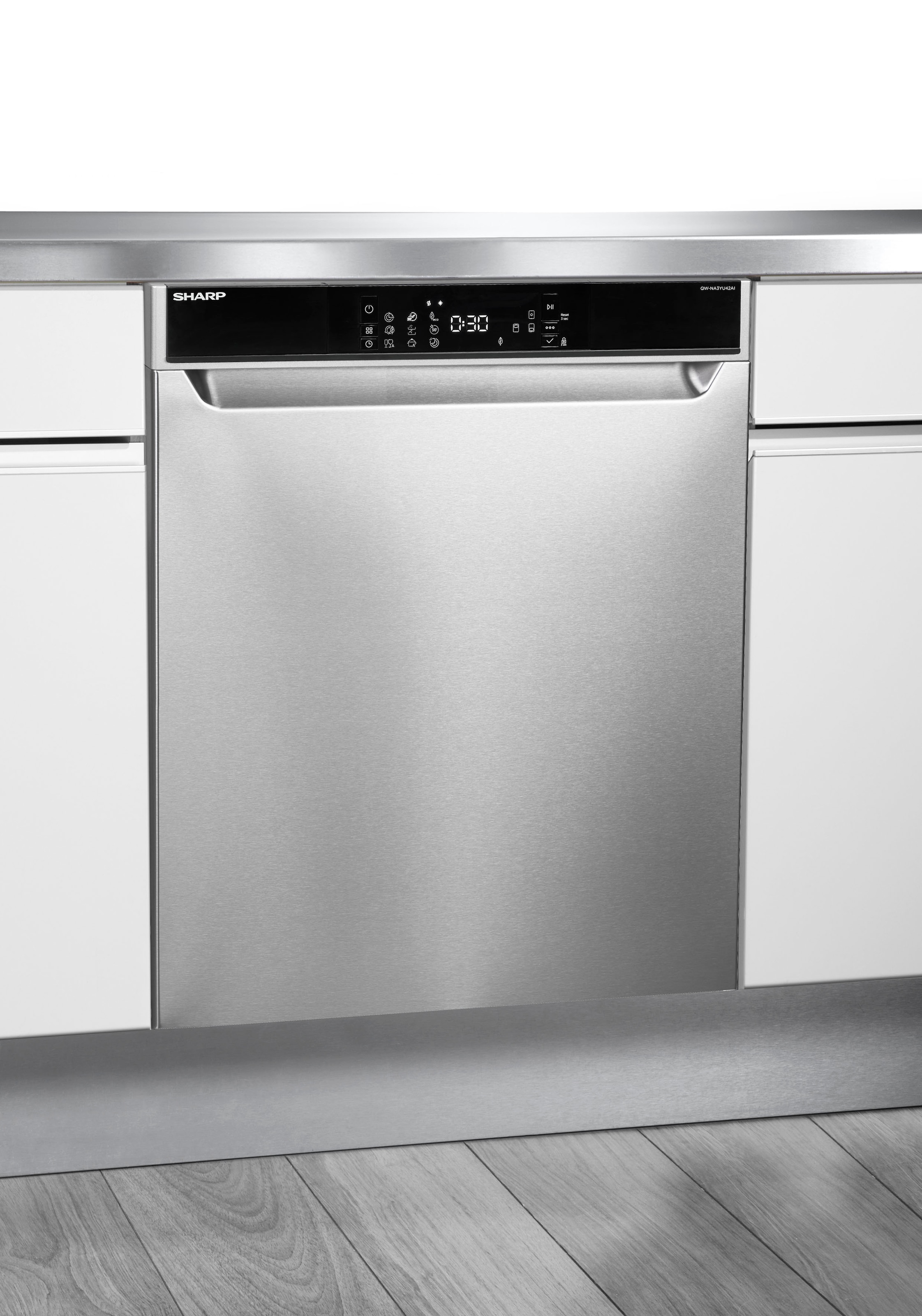 Sharp Unterbaugeschirrspüler "QW-NA3YU42AI-DE" 9,2 l 14 Maßgedecke günstig online kaufen