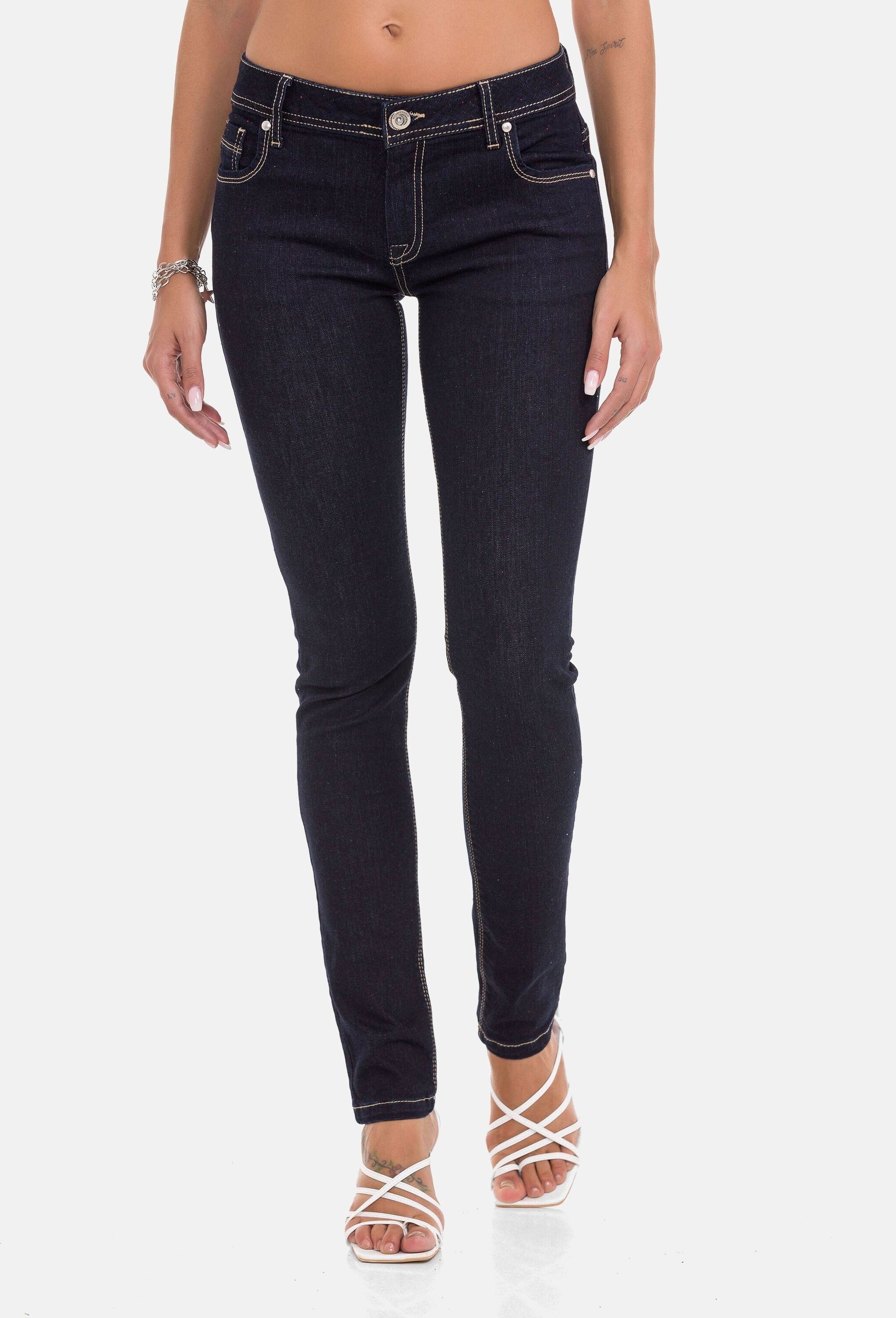 Cipo & Baxx Slim-fit-Jeans "Cipo & Baxx Jeans" im Used-Look, WD443
