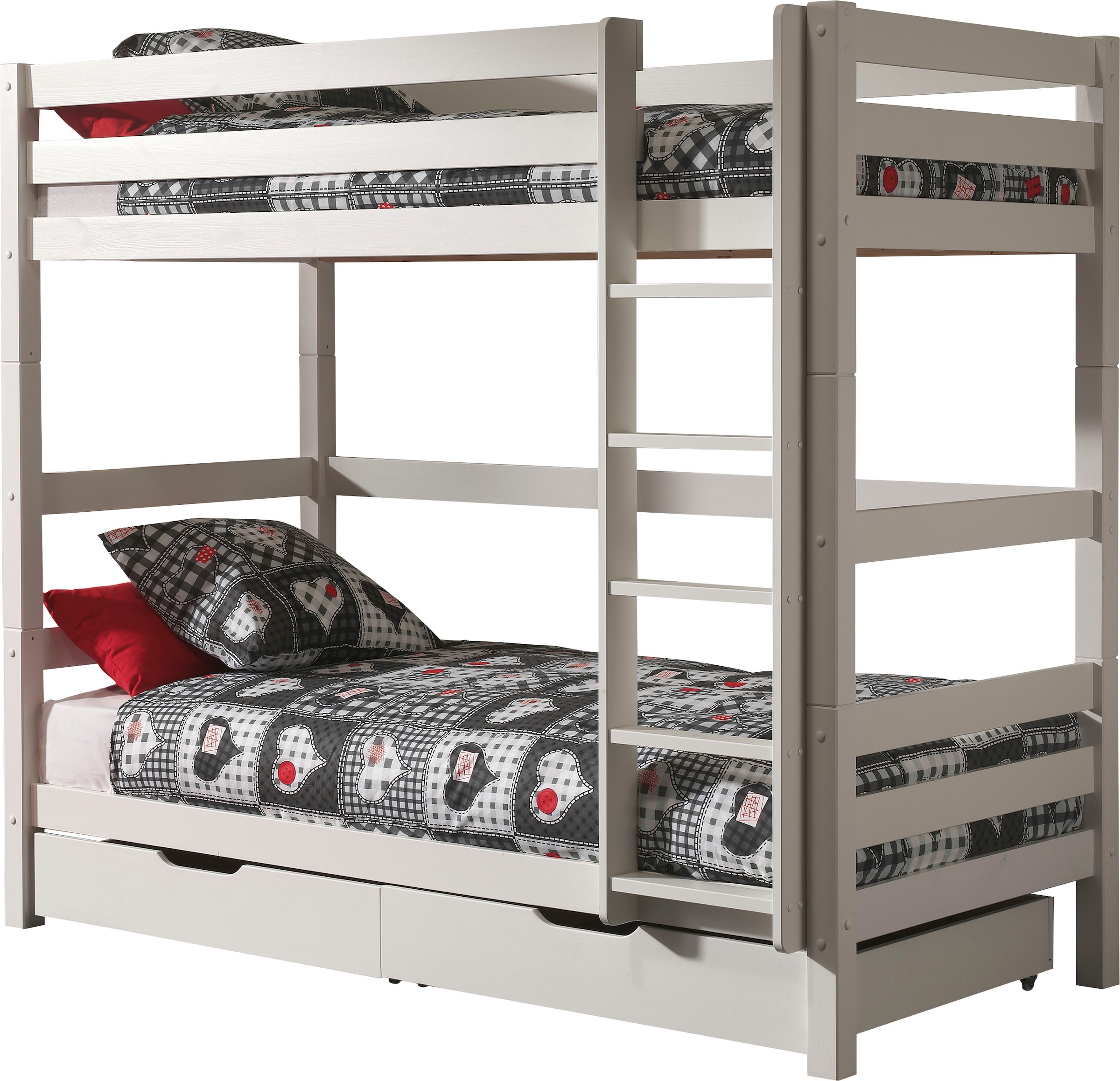 Vipack Etagenbett »Pino«, (Made in Europe), wahlweise mit Bettschublade