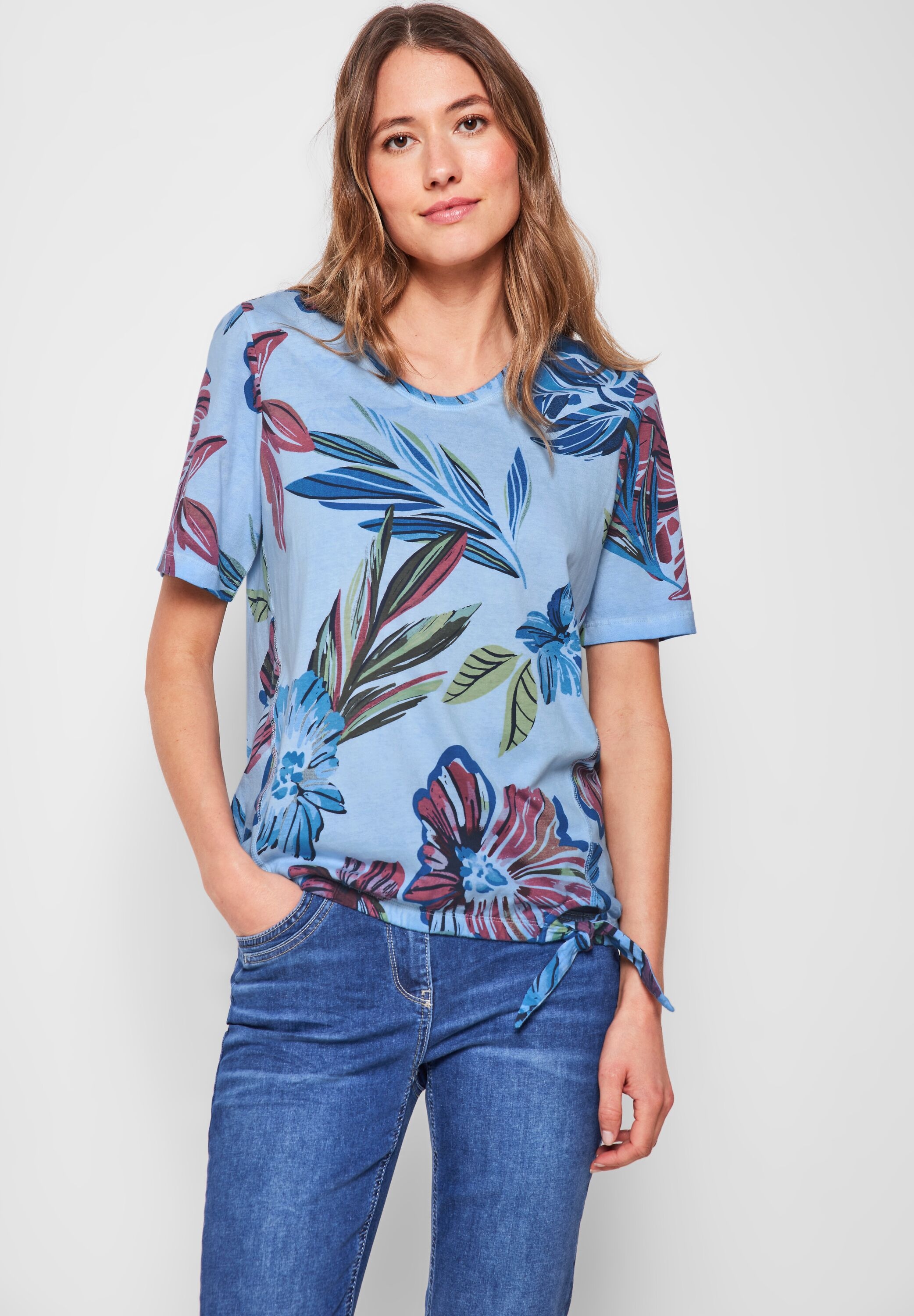 Cecil T-Shirt, mit Tunnelzug am Saum kaufen | BAUR