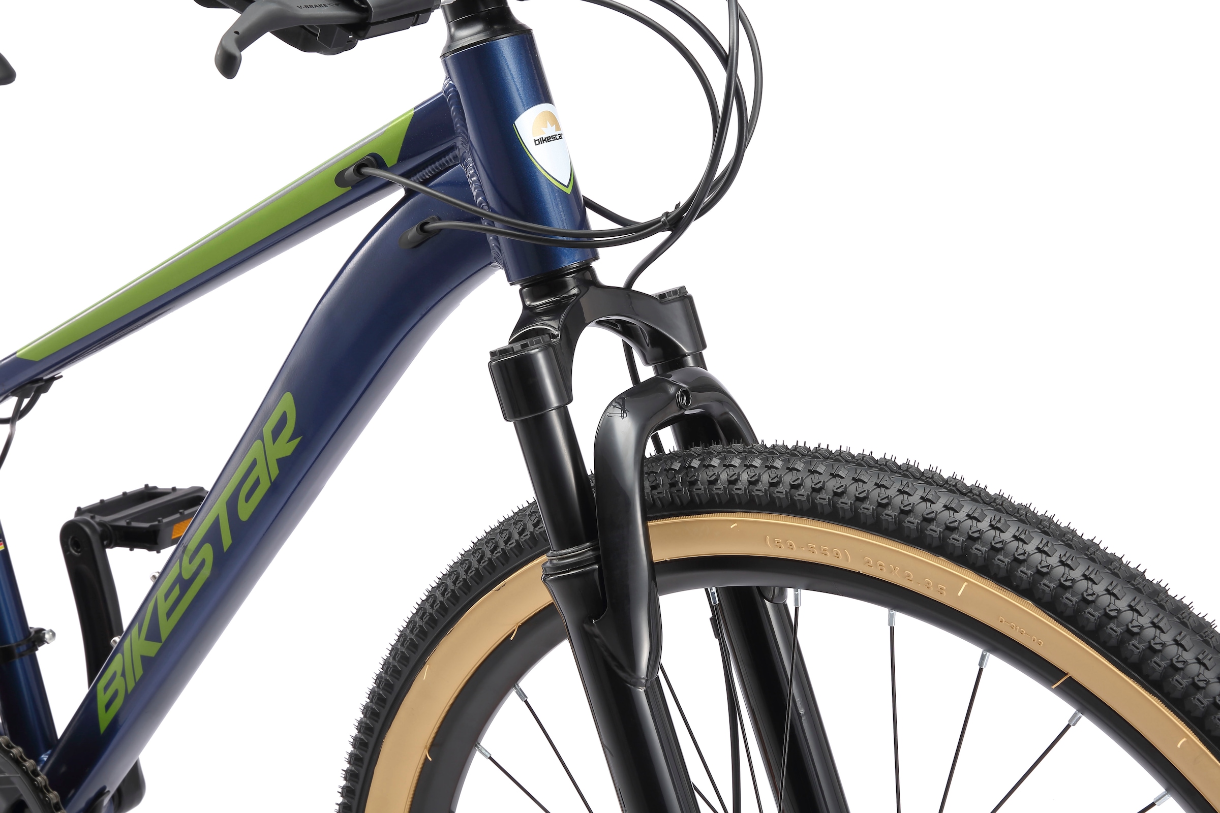 Bikestar Mountainbike 21 Gang Shimano RD-TY300 Schaltwerk Kettenschaltung für Damen und Herren, Kettenschaltung