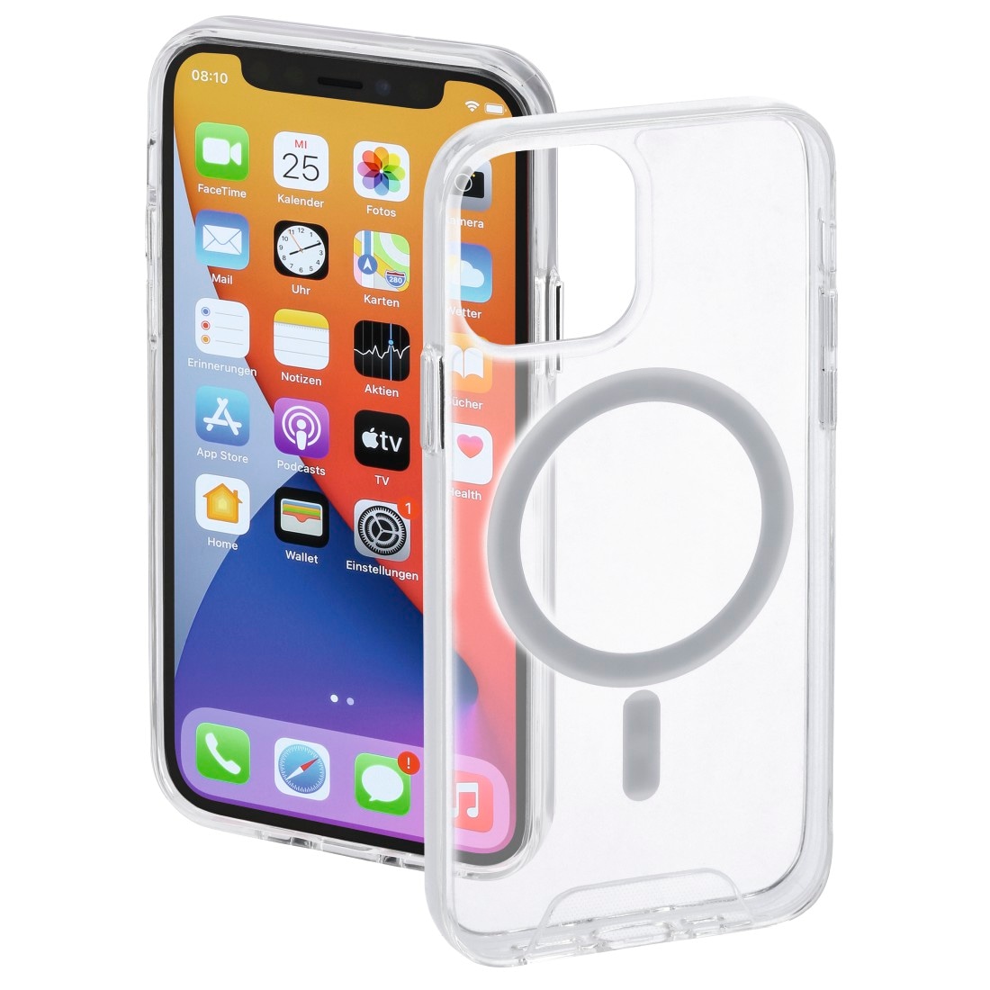 Hama Smartphone-Hülle »Cover "MagCase Safety" für Apple iPhone 12,12 Pro, Transparent«, iPhone 12-iPhone 12 Pro