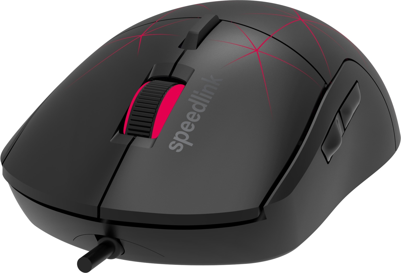 Speedlink Gaming-Maus »CORAX konfigurierbare RGB Beleuchtung, 5 programmierbare Tasten«, DPI-Schalter bis 3.200 dpi, kabelgebunden, stoffummanteltes Kabel