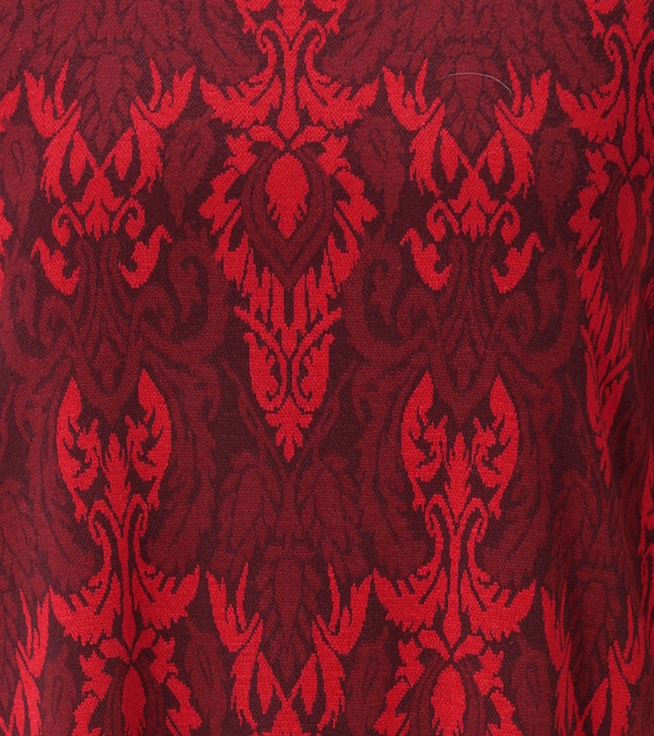 Aniston CASUAL A-Linien-Kleid Eingrifftaschen mit großflächigem Ornament-Muster - NEUE KOLLEKTION