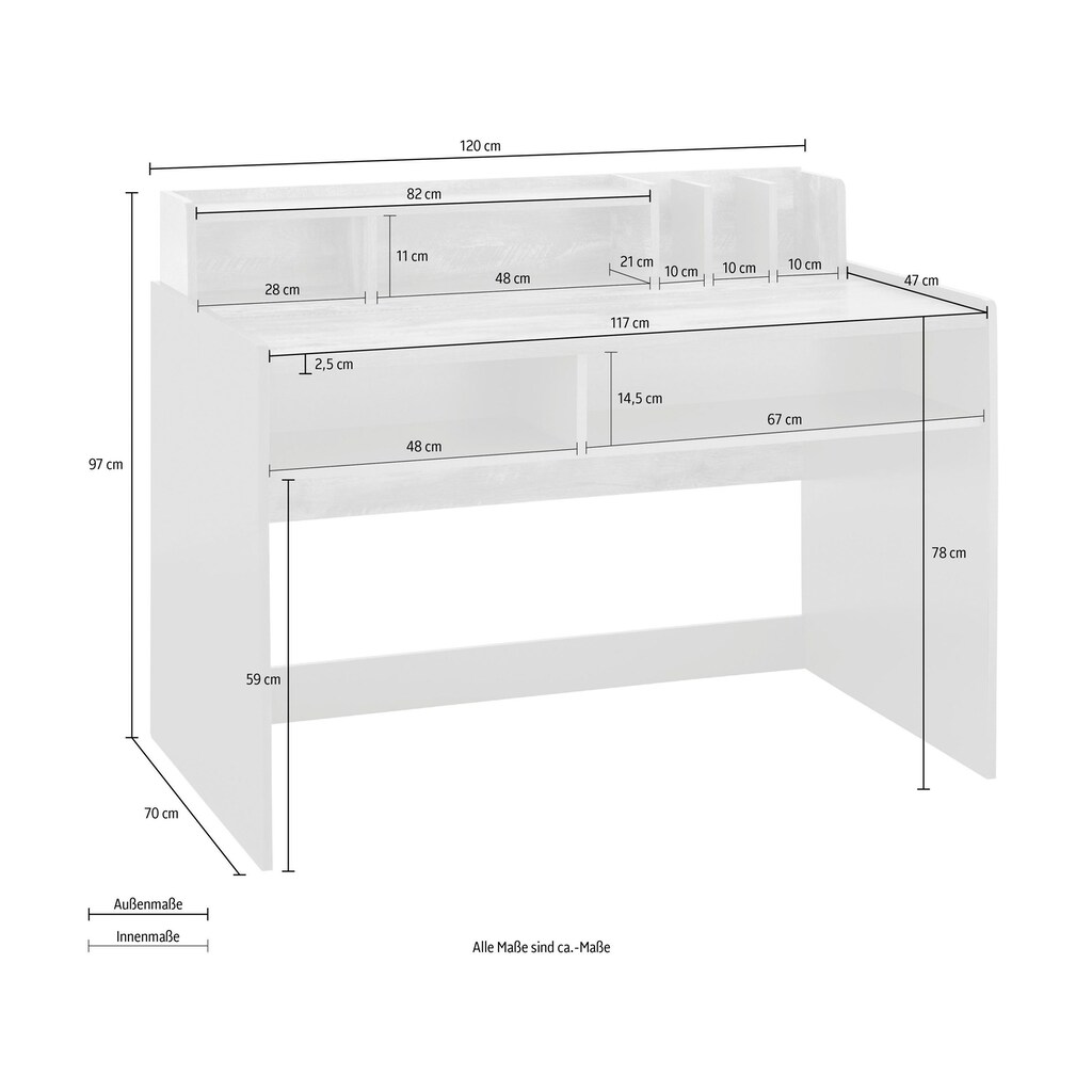 OTTO products Schreibtisch »Jaaron«