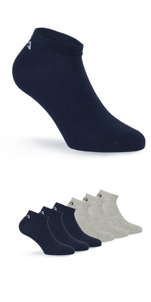 Fila "UNISEX INVISIBLE PLAIN SOCKS" 6 Paar, 6 Paar tlg. mit eingestricktem Logo